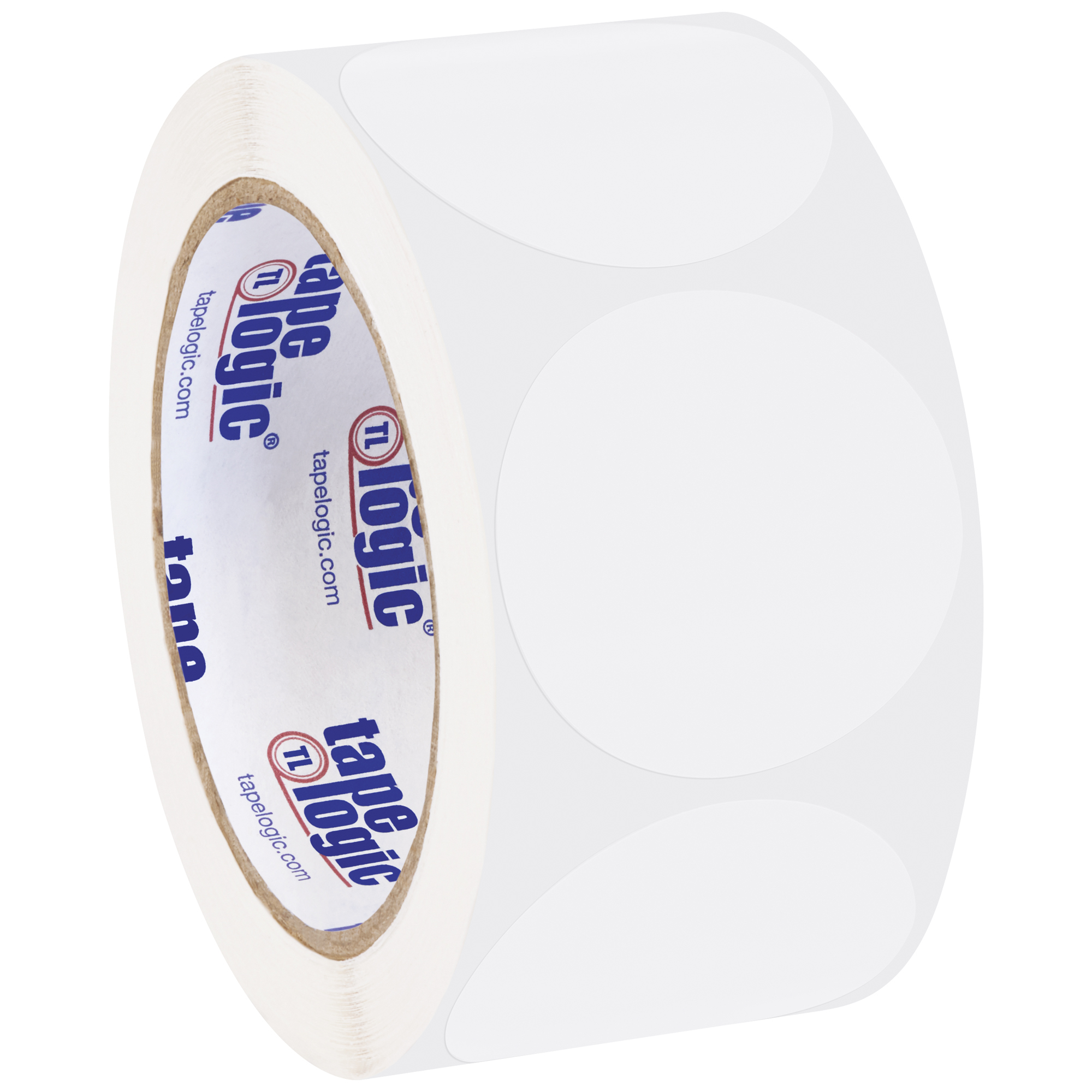Tape Logic® Removable Labels, 2" Circle, Clear, 500 /Roll