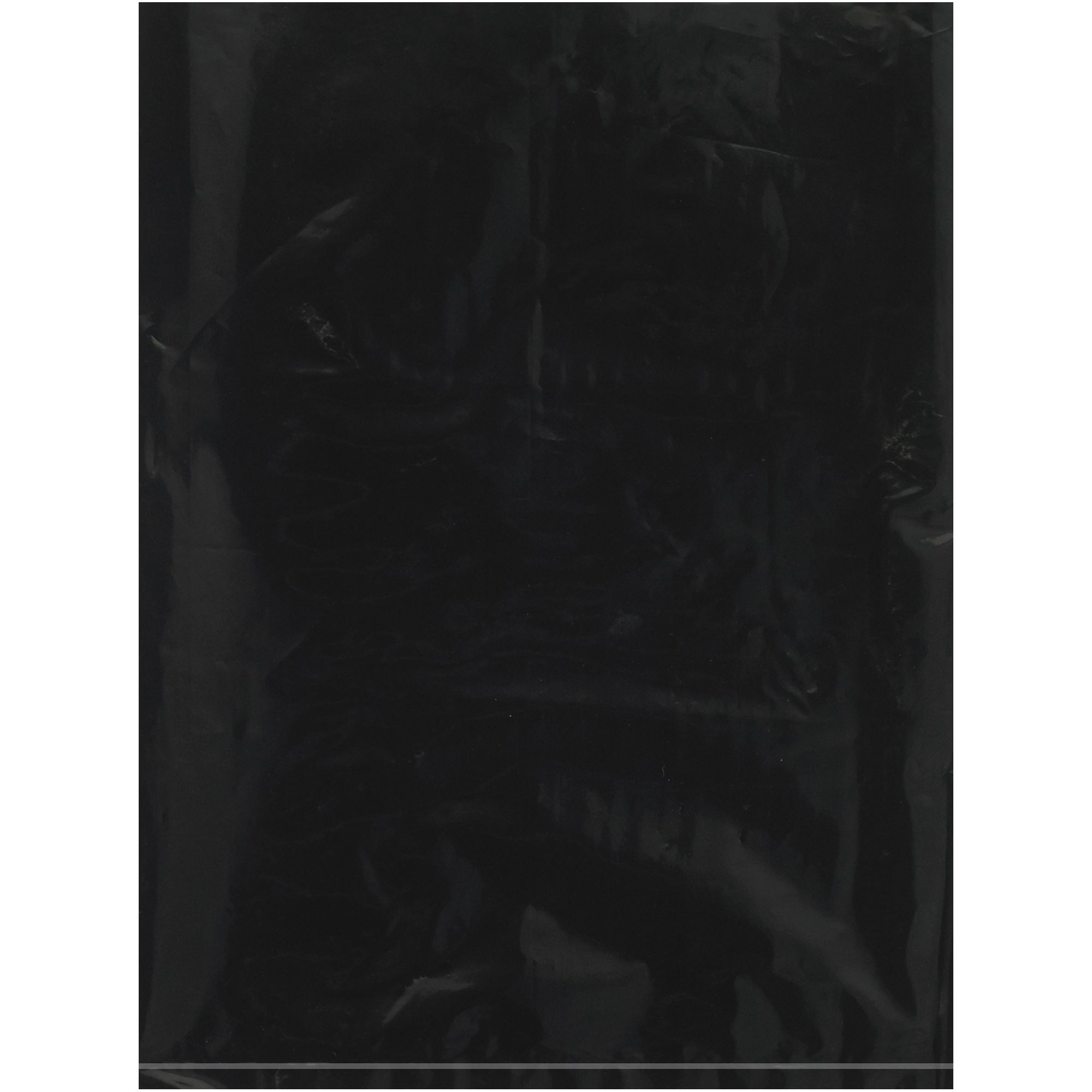 Flat 2 Mil Poly Bags, 9" x 12", Black, 1000/Case
