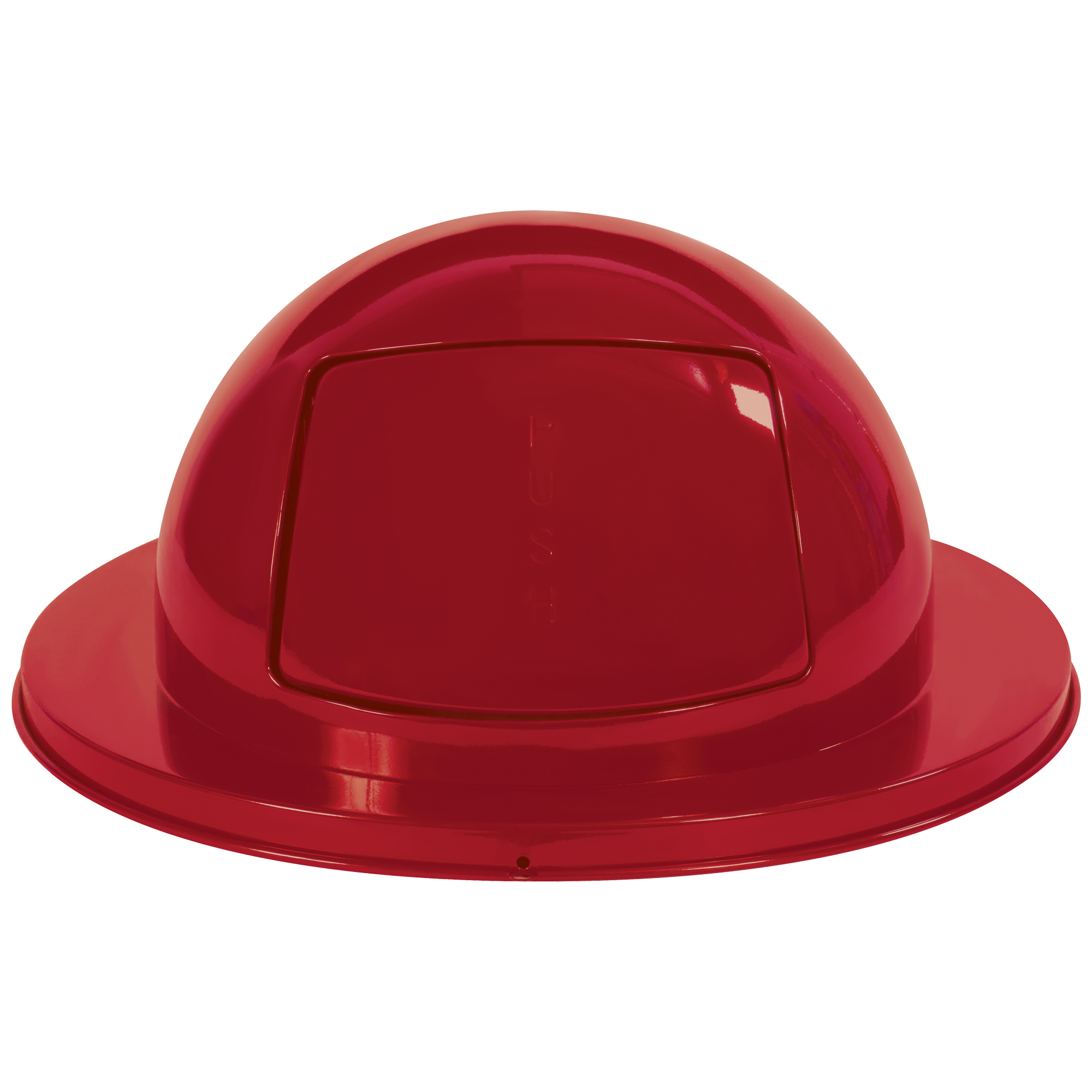 Rubbermaid® Brute® Steel Dome Lid, 55 Gallon, 11" x 25", Red, 1/Each