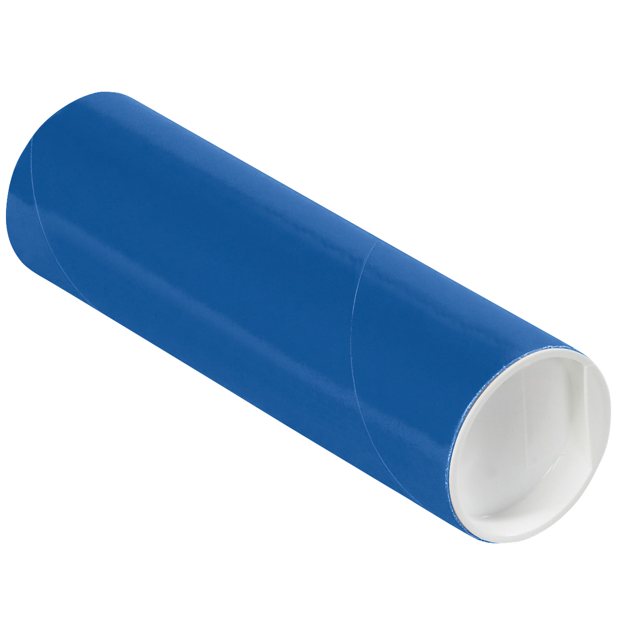 Mailing Tubes with Caps, 2" x 6", Blue, 50/Case
