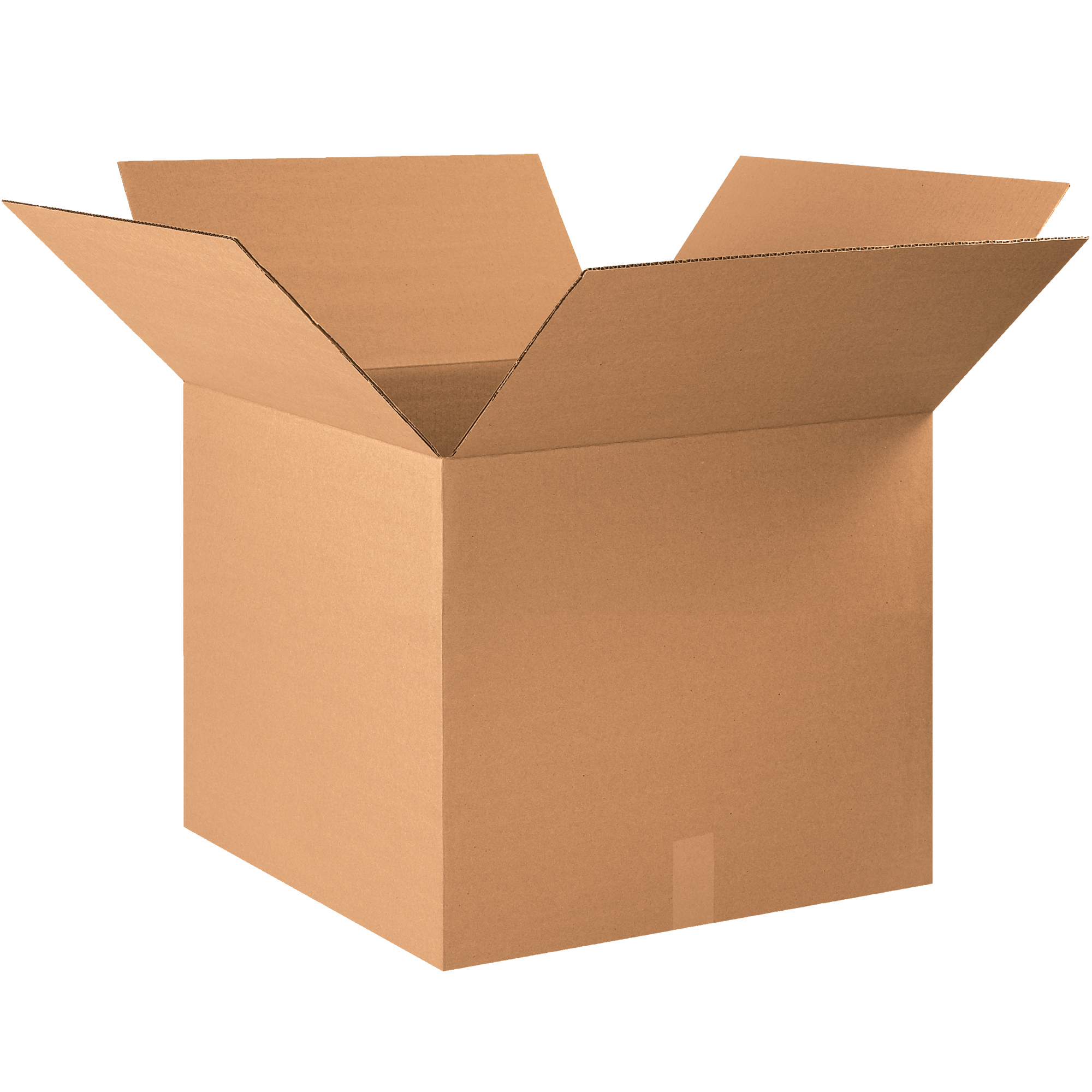 Corrugated Boxes, 22" x 22" x 18", Kraft, 10/Bundle; 150/Skid
