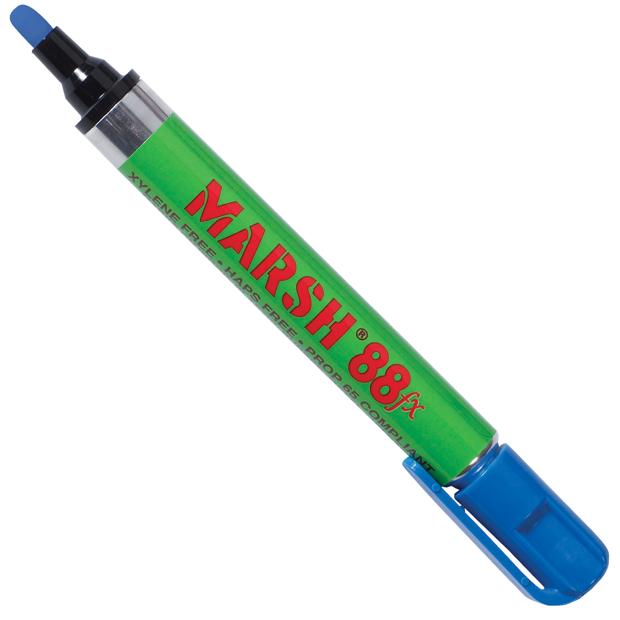 Marsh® 88fx Metal Paint Markers, Blue, 12/Case
