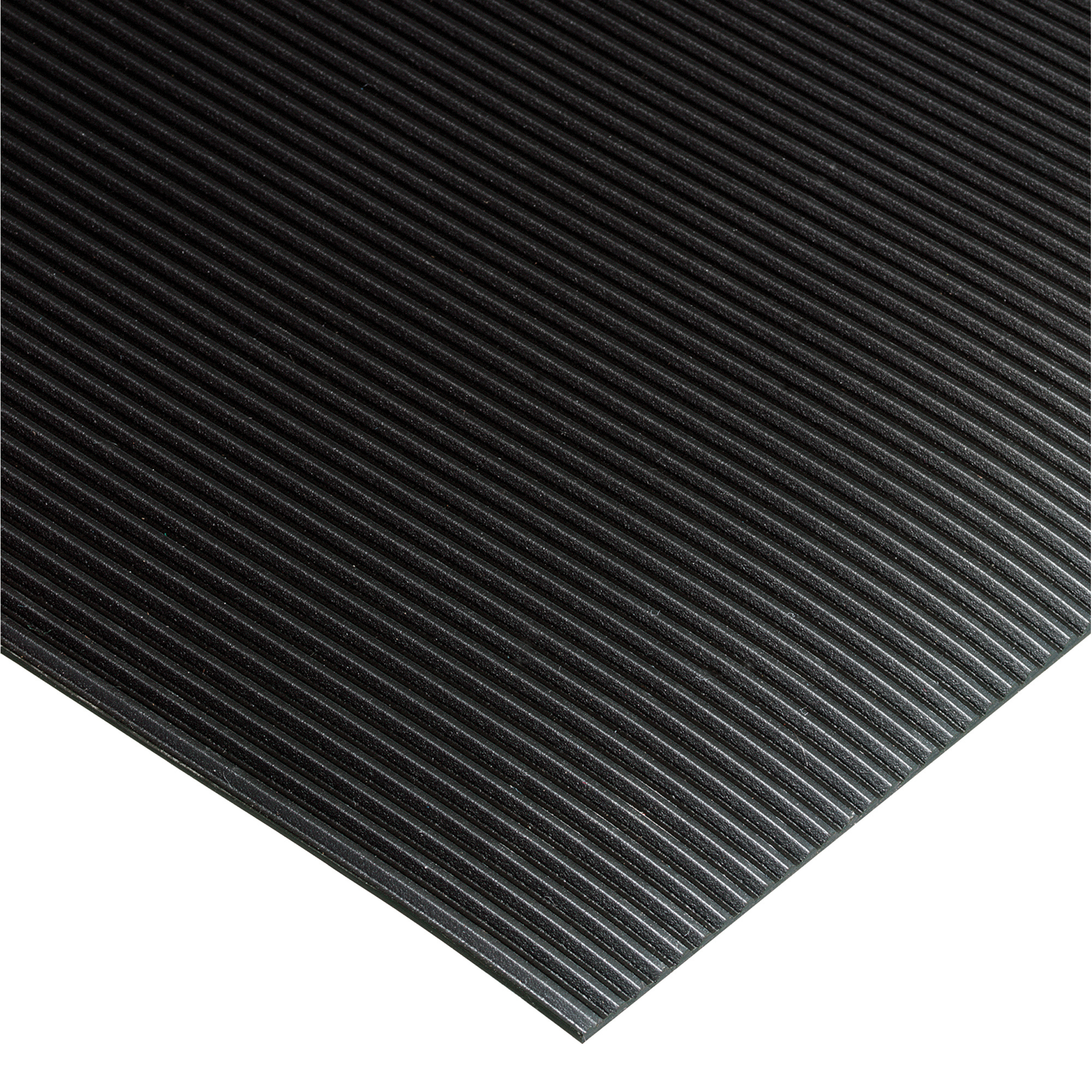 Corrugated Rib Runners, 2' x 105', Black, 1/Each