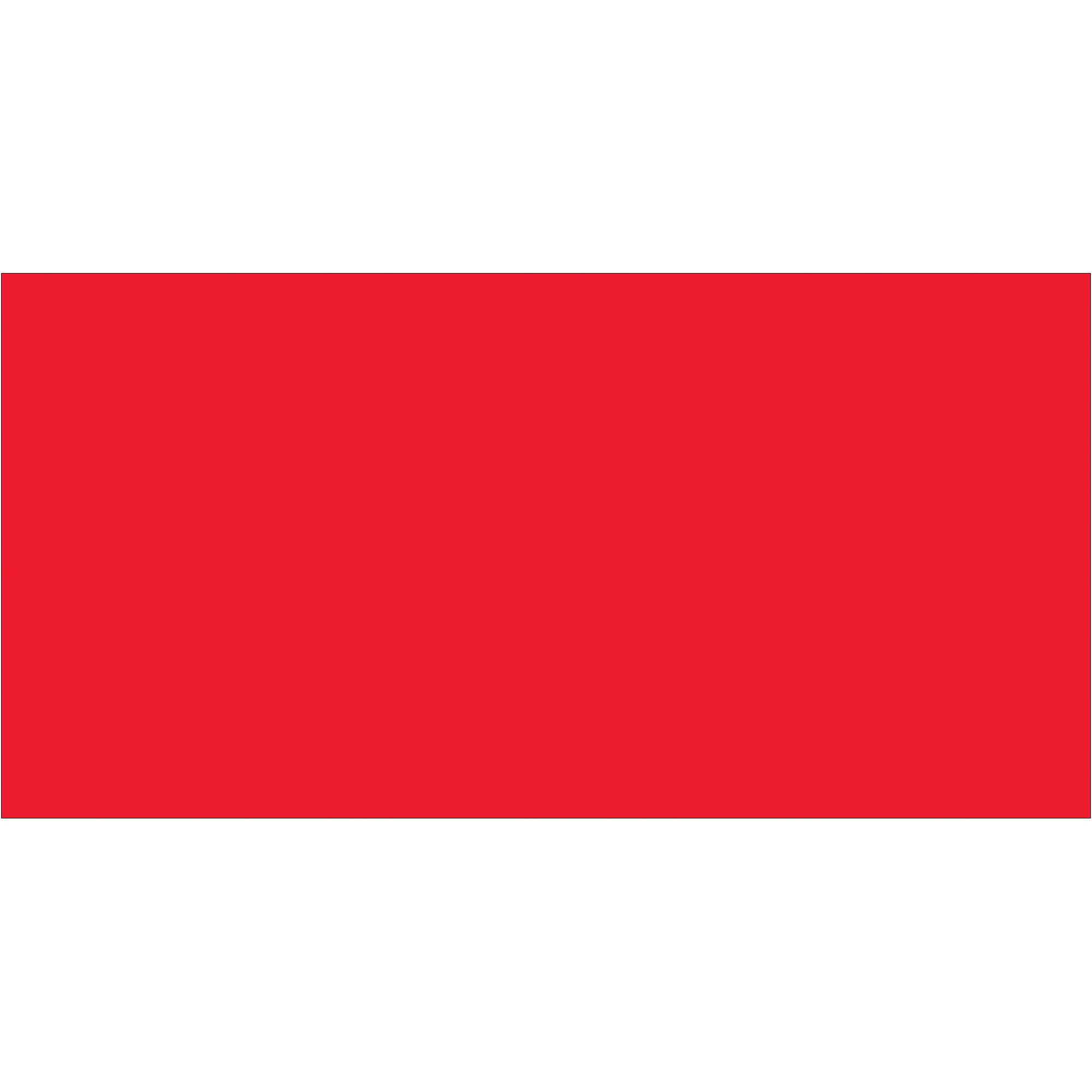 Tape Logic® Inventory Rectangle Labels, 2" x 4", Fluorescent Red, 500/Roll