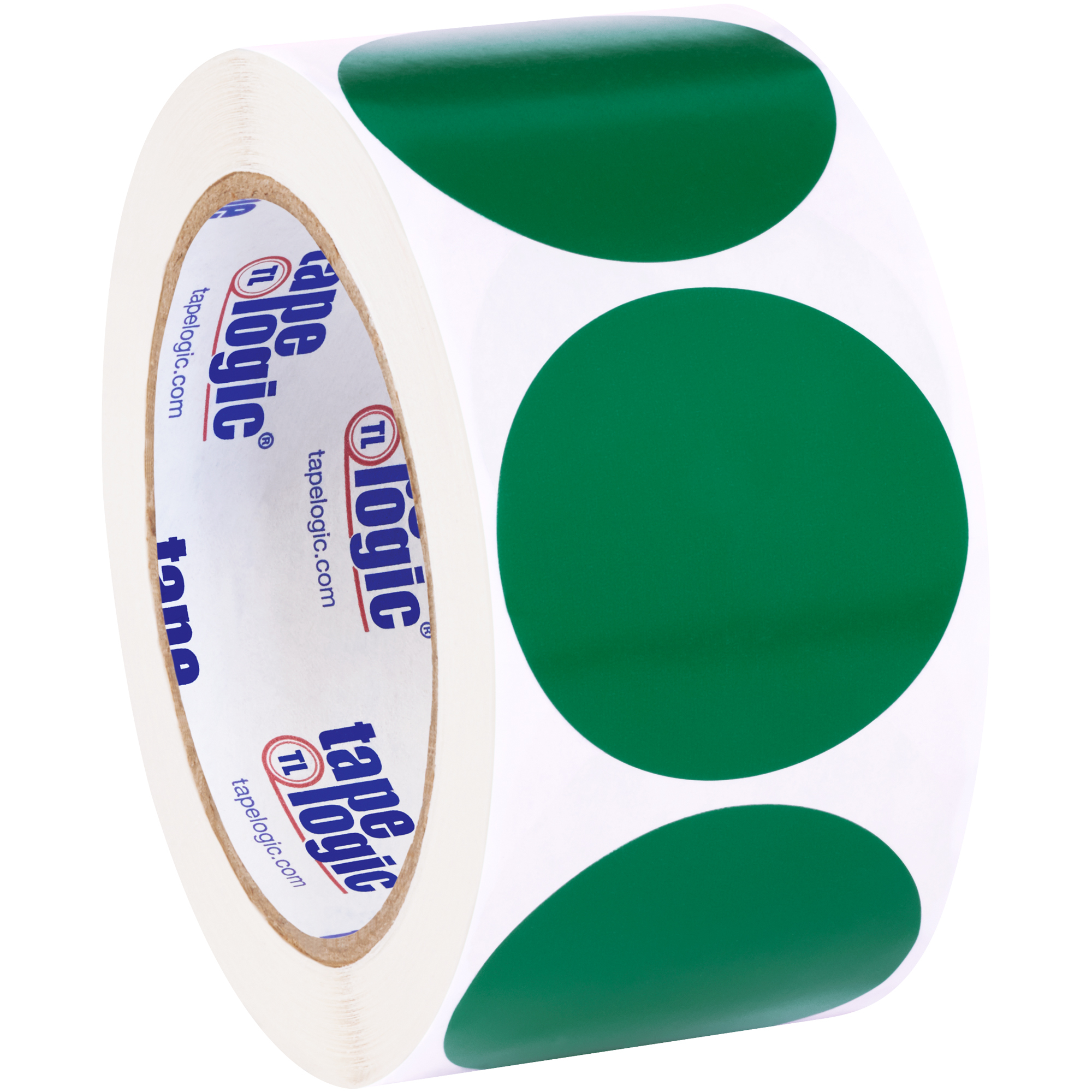 Tape Logic® Inventory Circle Labels, 2", Green, 500/Roll