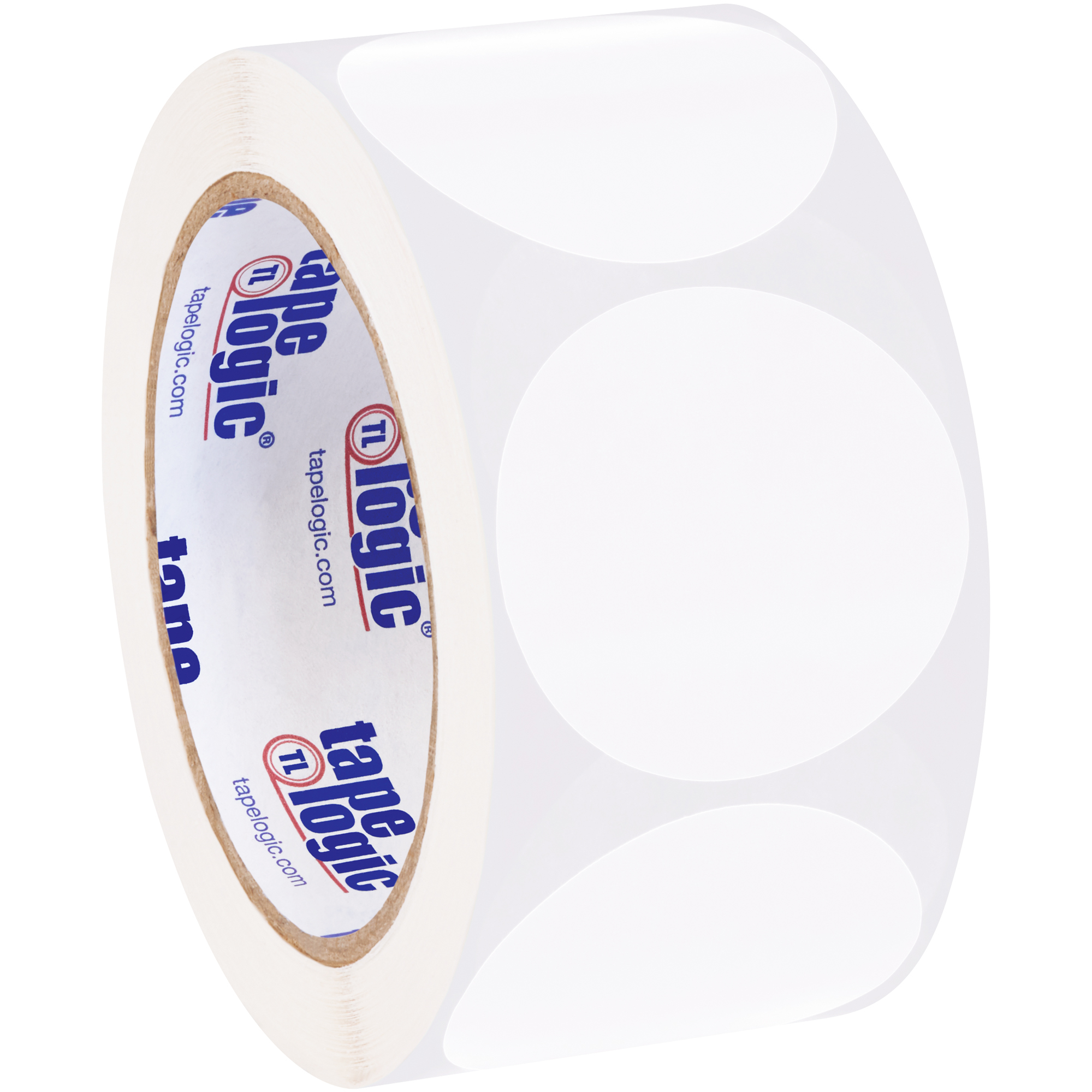 Tape Logic® Removable Labels, 2" Circle, White, 500 /Roll