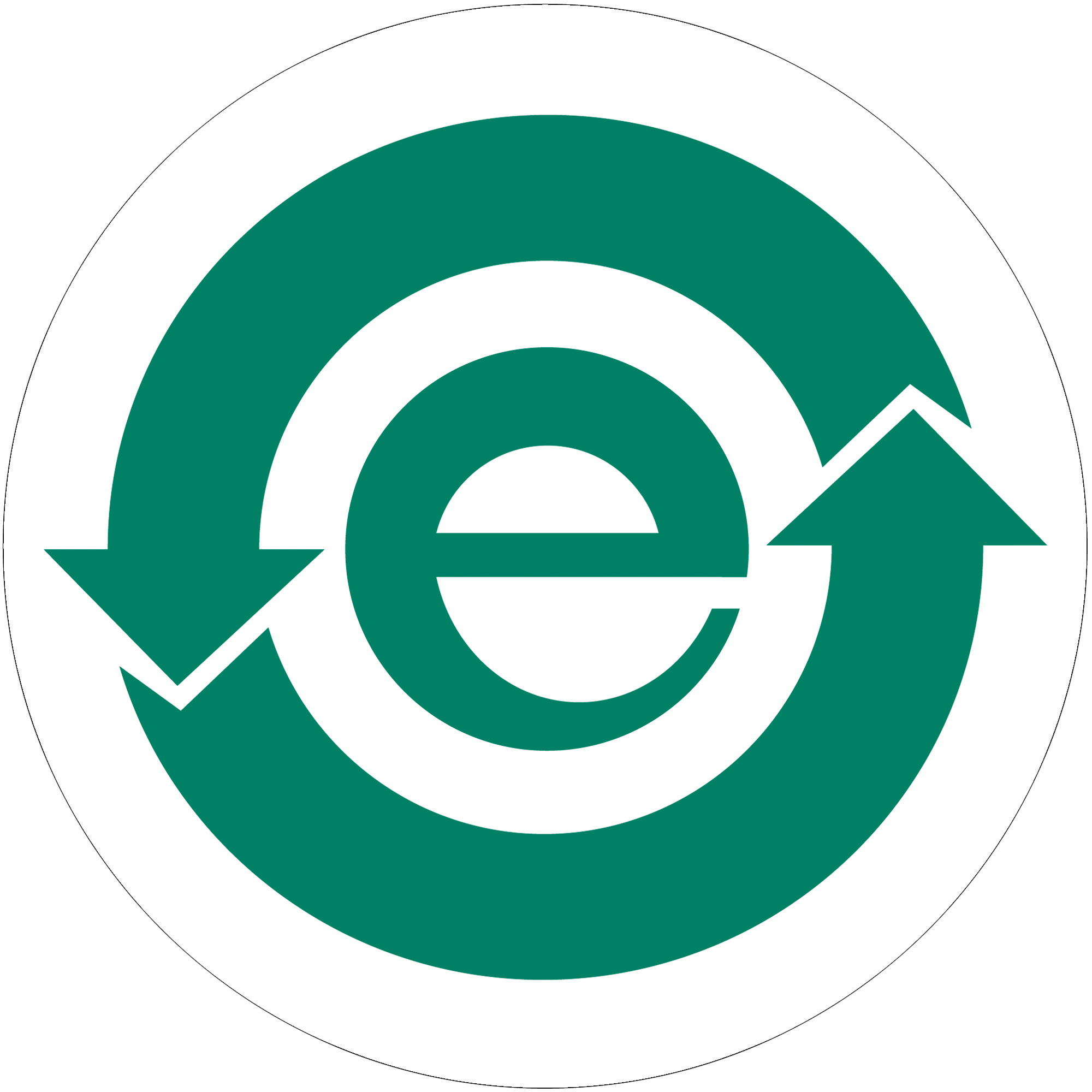 Tape Logic® Labels, "(China RoHS), 1" Circle, Green/White, 500/Roll