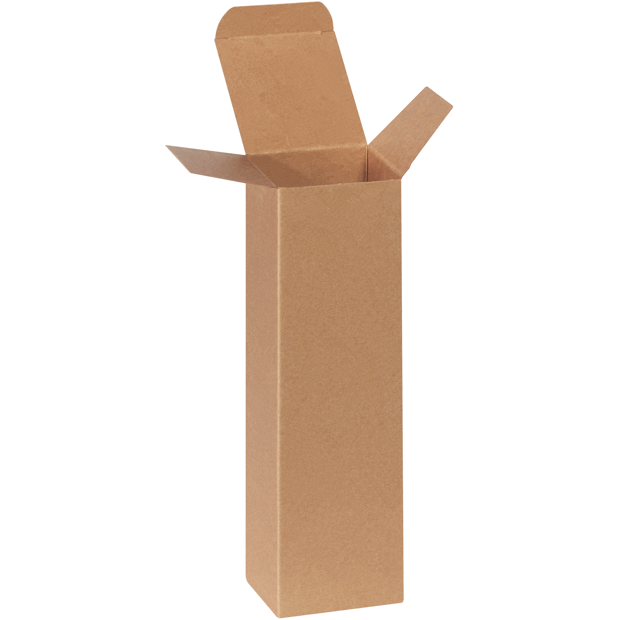 Reverse Tuck Folding Cartons, 3" x 3" x 10", Kraft, 250/Case