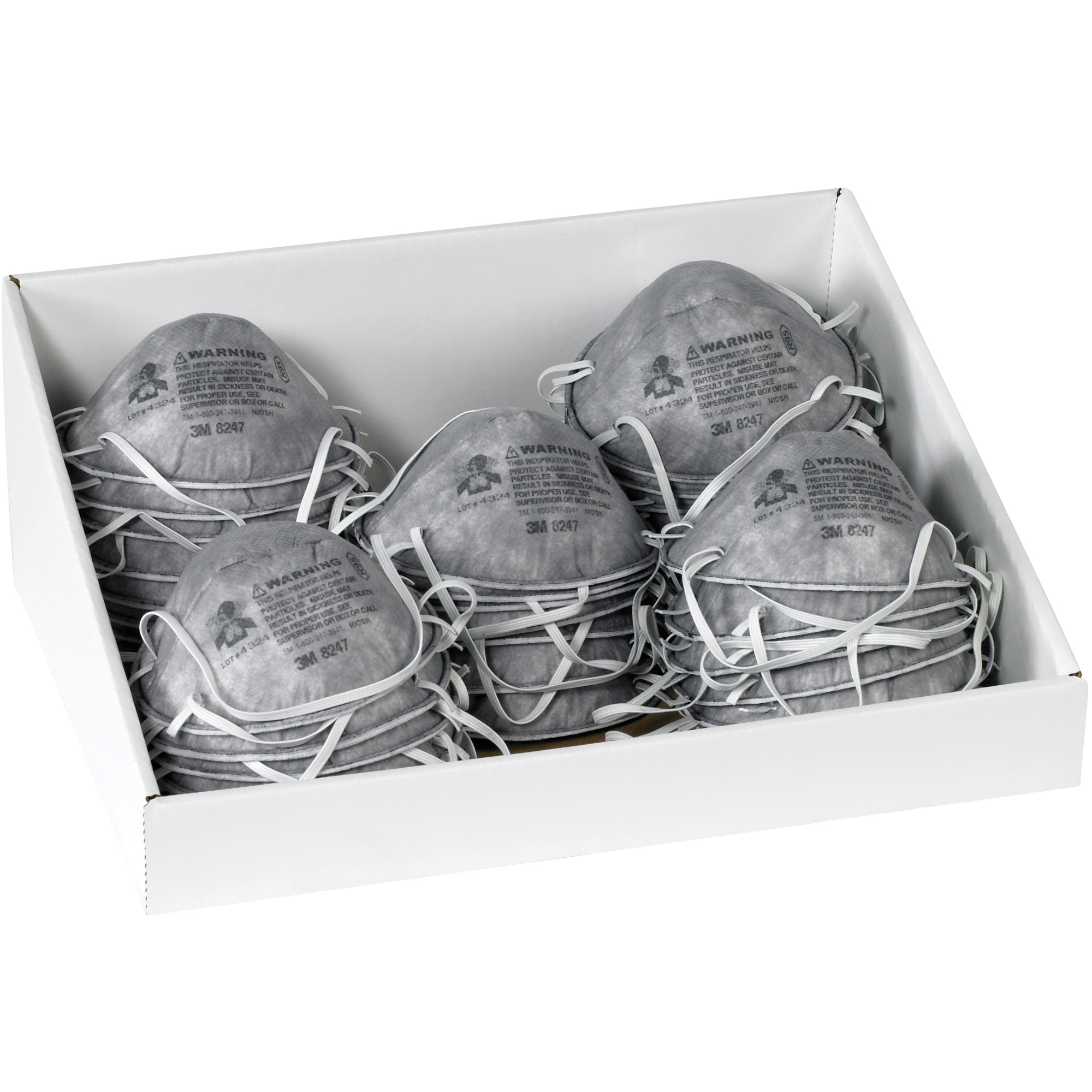Tray Counter Display, 15 3/4" x 12" x 6", White, 10/Bundle; 120/Skid