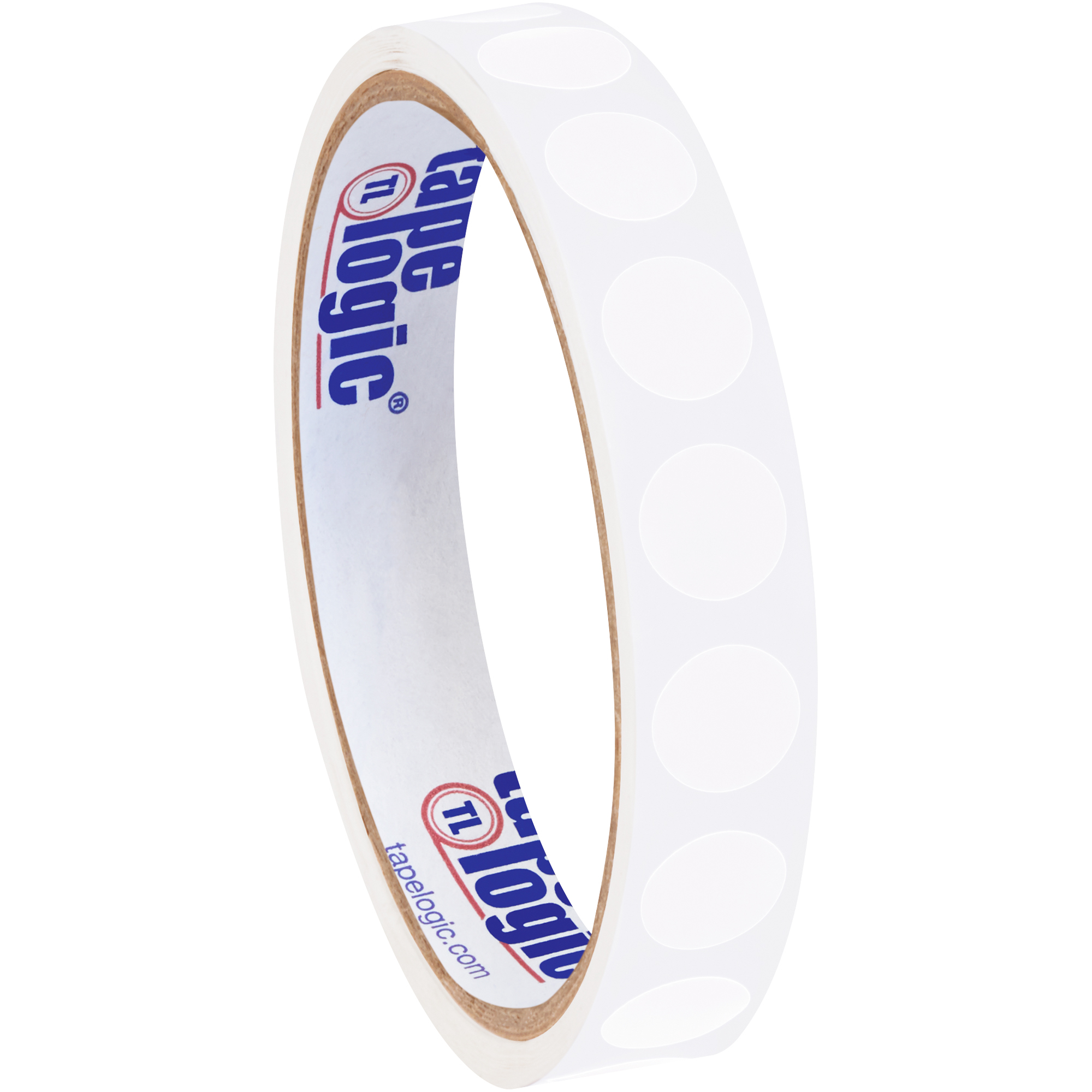 Tape Logic® Inventory Circle Labels, 1/2", White, 500/Roll