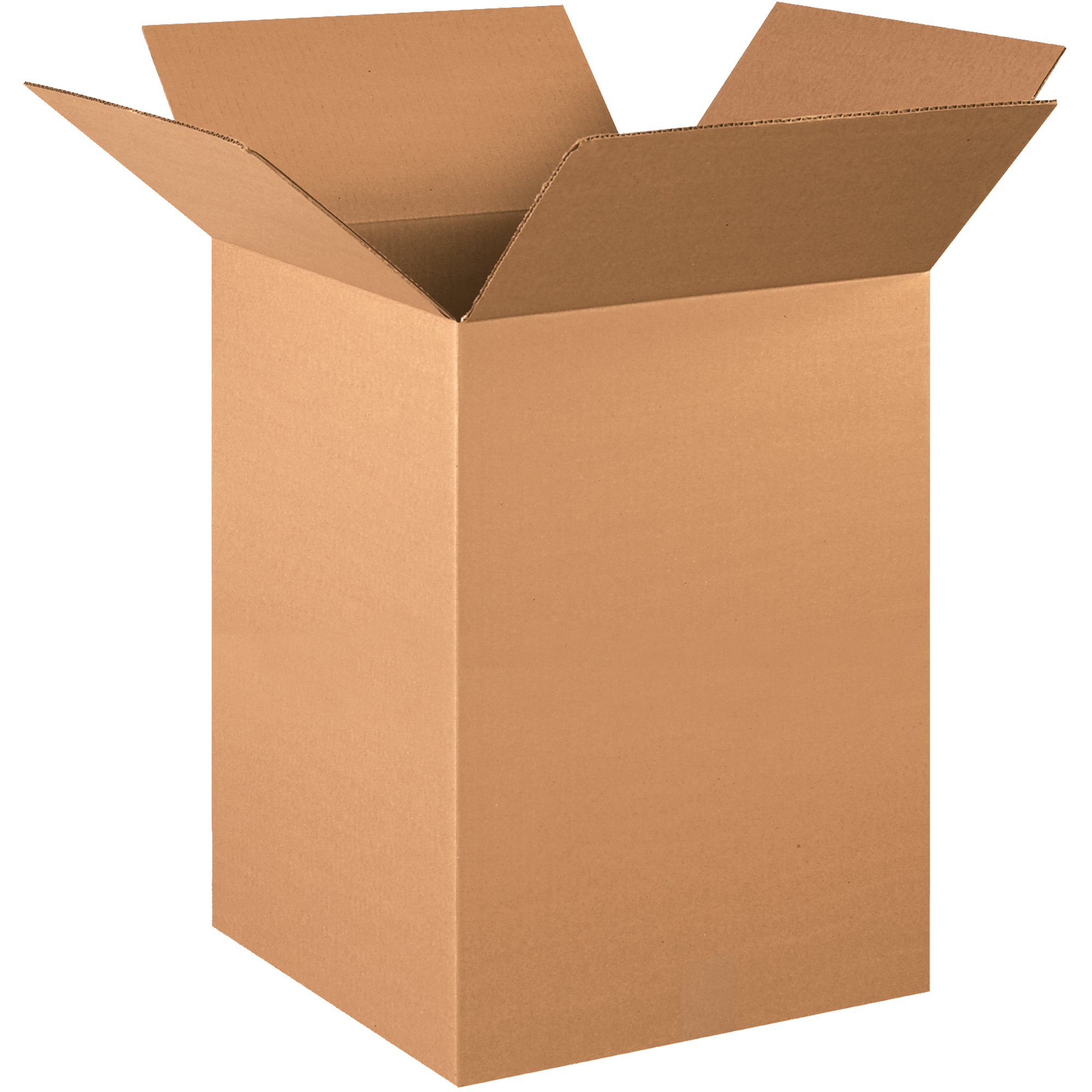 Corrugated Boxes, 16" x 16" x 24", Kraft, 20/Bundle; 120/Skid