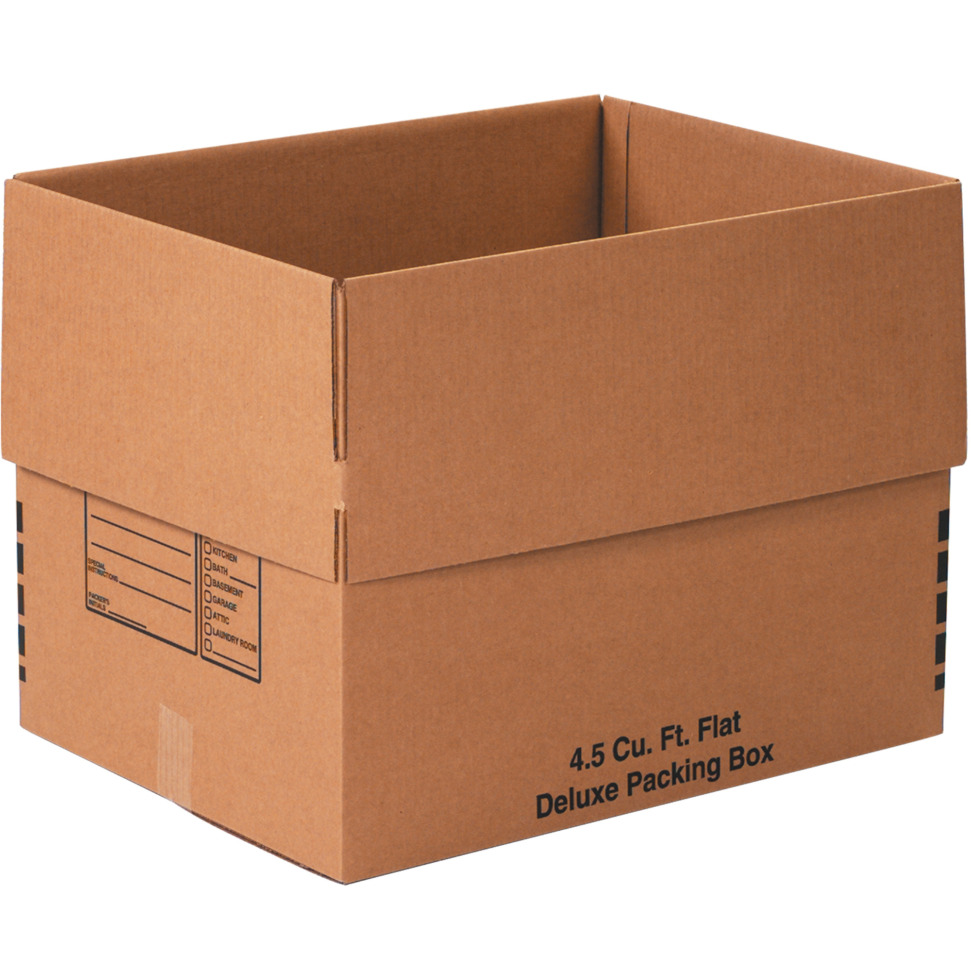 Deluxe Packing Boxes, 24" x 18" x 18", Kraft, 10/Each; 120/Skid