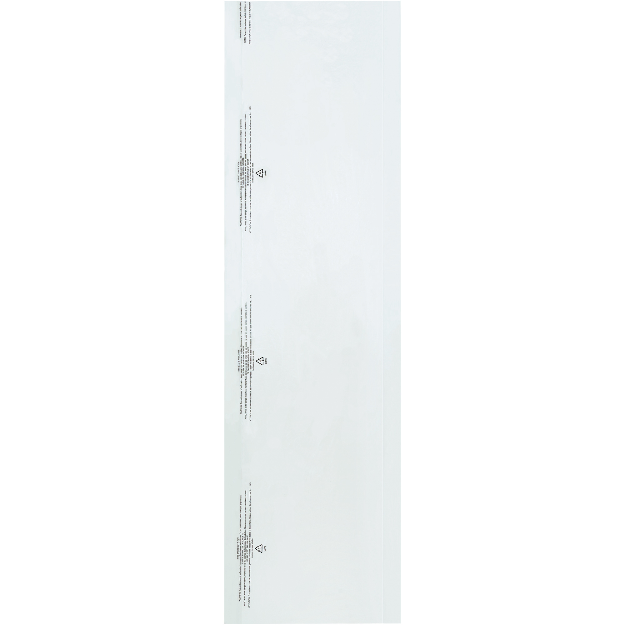 Garment Bags, 0.6 Mil, 21" x 4" x 72", Clear, 270/Roll