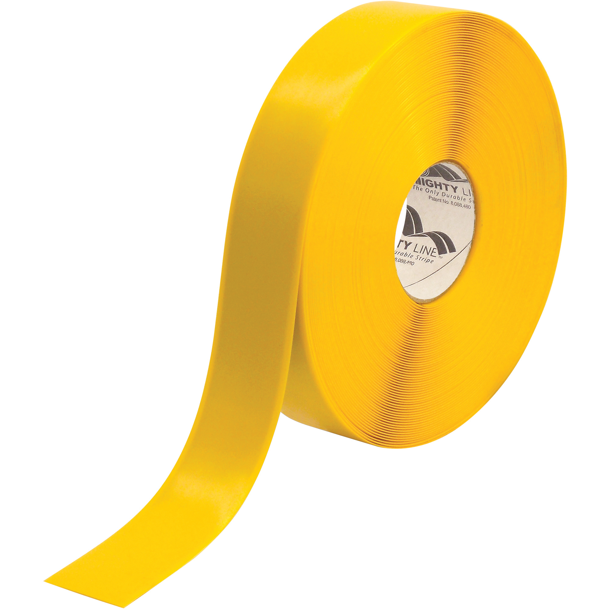 Mighty Line™ Deluxe Safety Tape, 60 Mil PVC, 2" x 100', Yellow, 1/Case