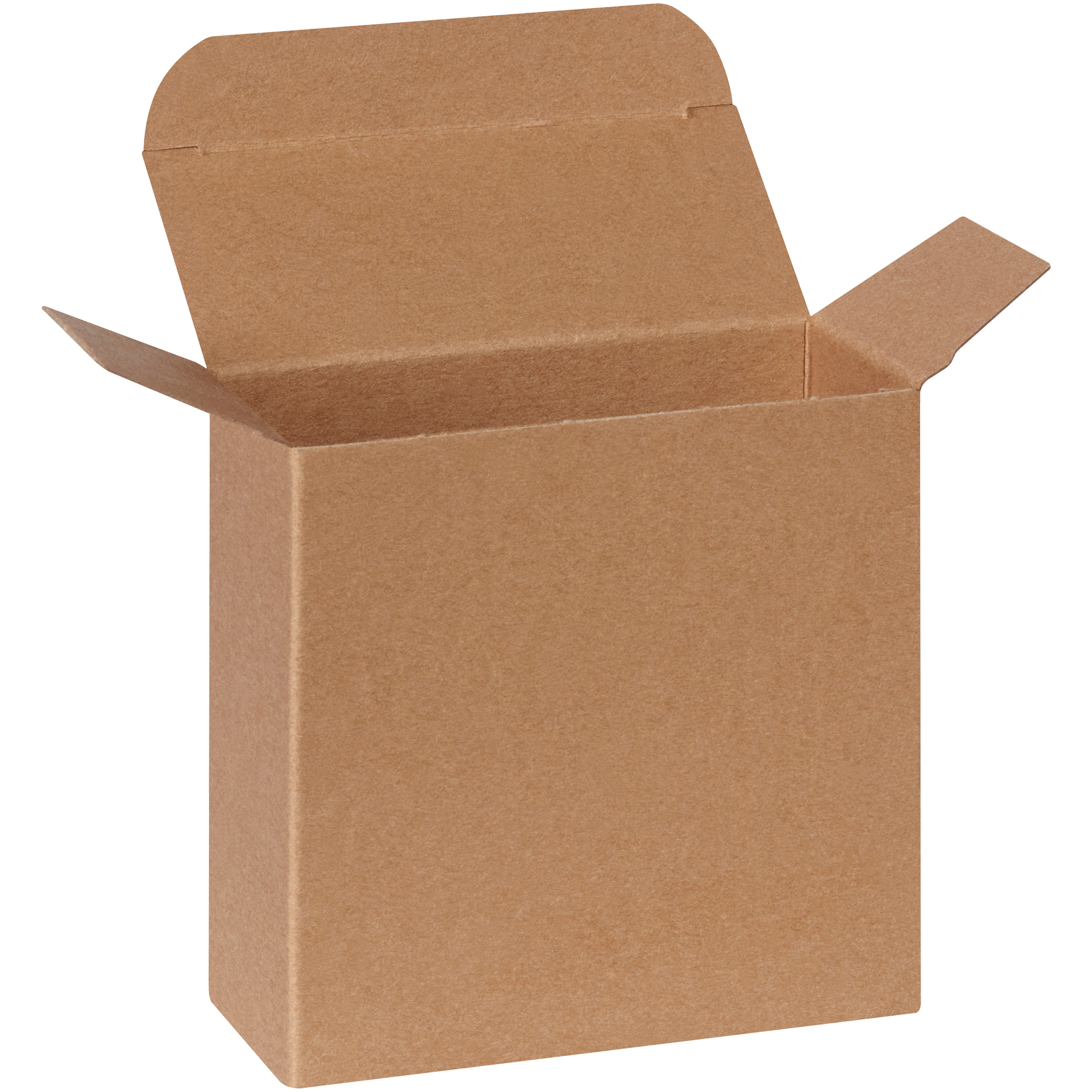 Reverse Tuck Folding Cartons, 4 1/2" x 1 7/8" x 4 1/2", Kraft, 250/Case