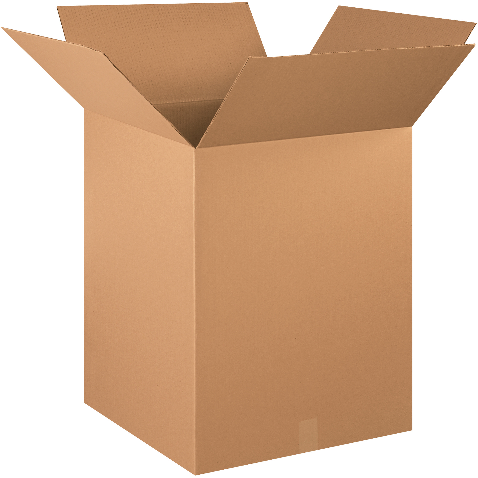 Corrugated Boxes, 20" x 20" x 26", Kraft, 10/Bundle; 120/Skid