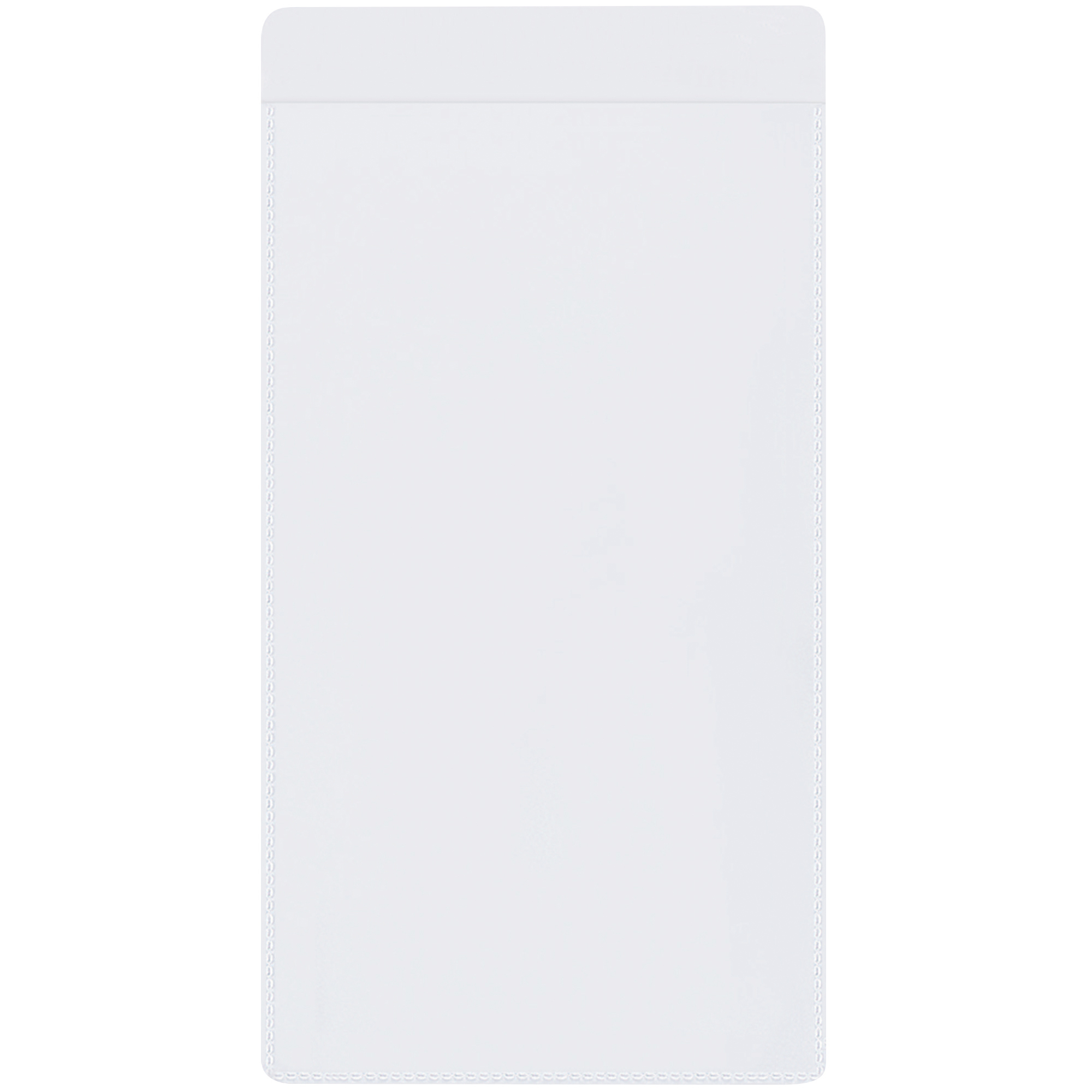 Side Loading Self-Adhesive Holder, 2" x 3 1/2", Clear, 50/Case