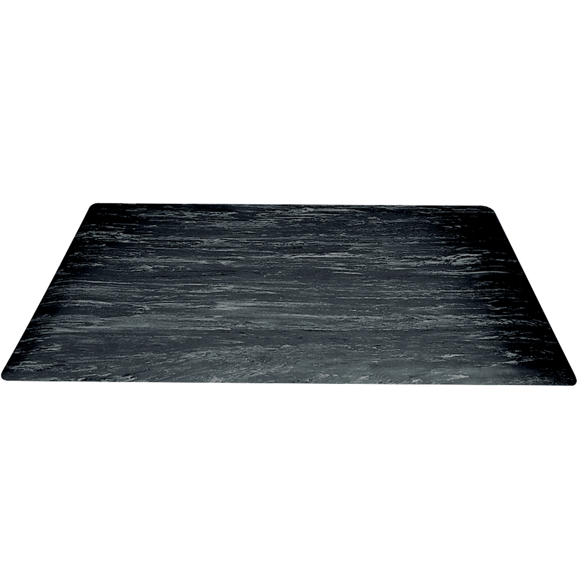 Marble Anti-Fatigue Mats, 3' x 10', Black, 1/Each