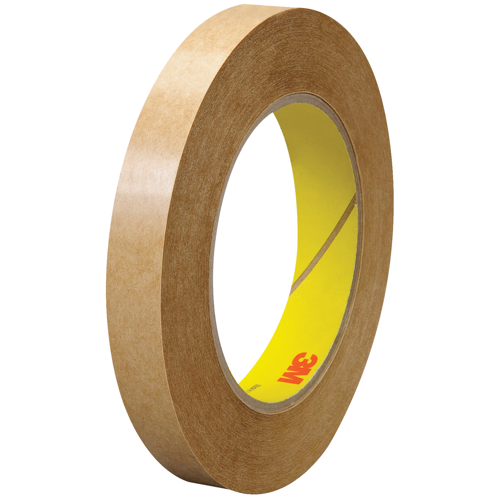 3M™ 463 Adhesive Transfer Tape, Hand Rolls, 2.0 Mil, 1/2" x 60 yds., Clear, 6/Case