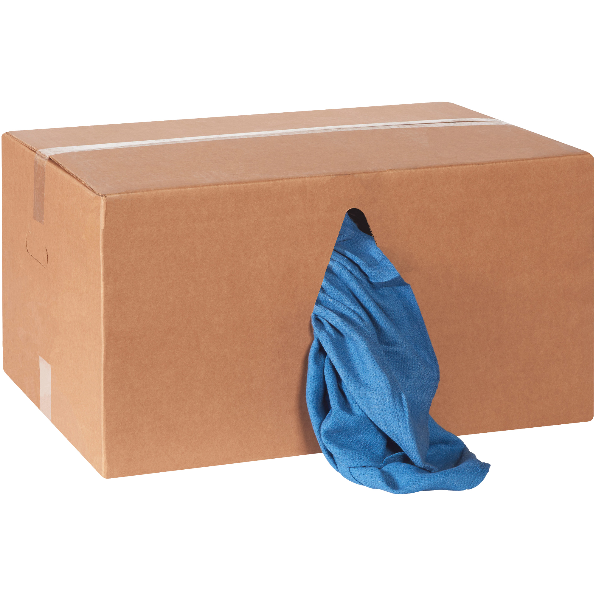 Box of Huck Towels, 16" x 25", Blue, 170/Case, 25 Lbs/Case
