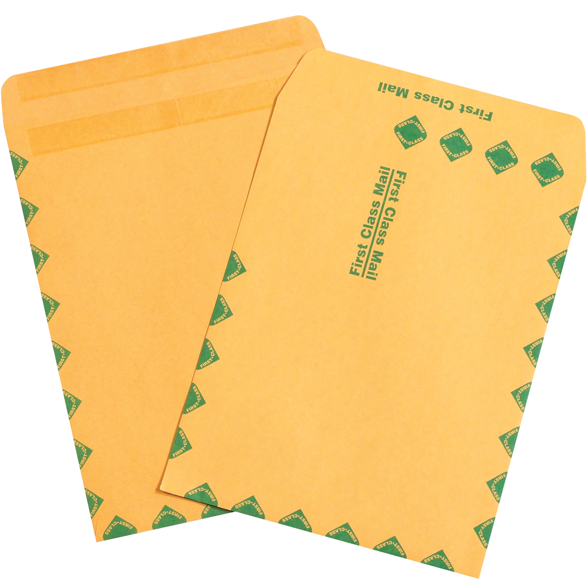 First Class Redi-Seal Envelopes,10" x 13", Kraft, 500/Case