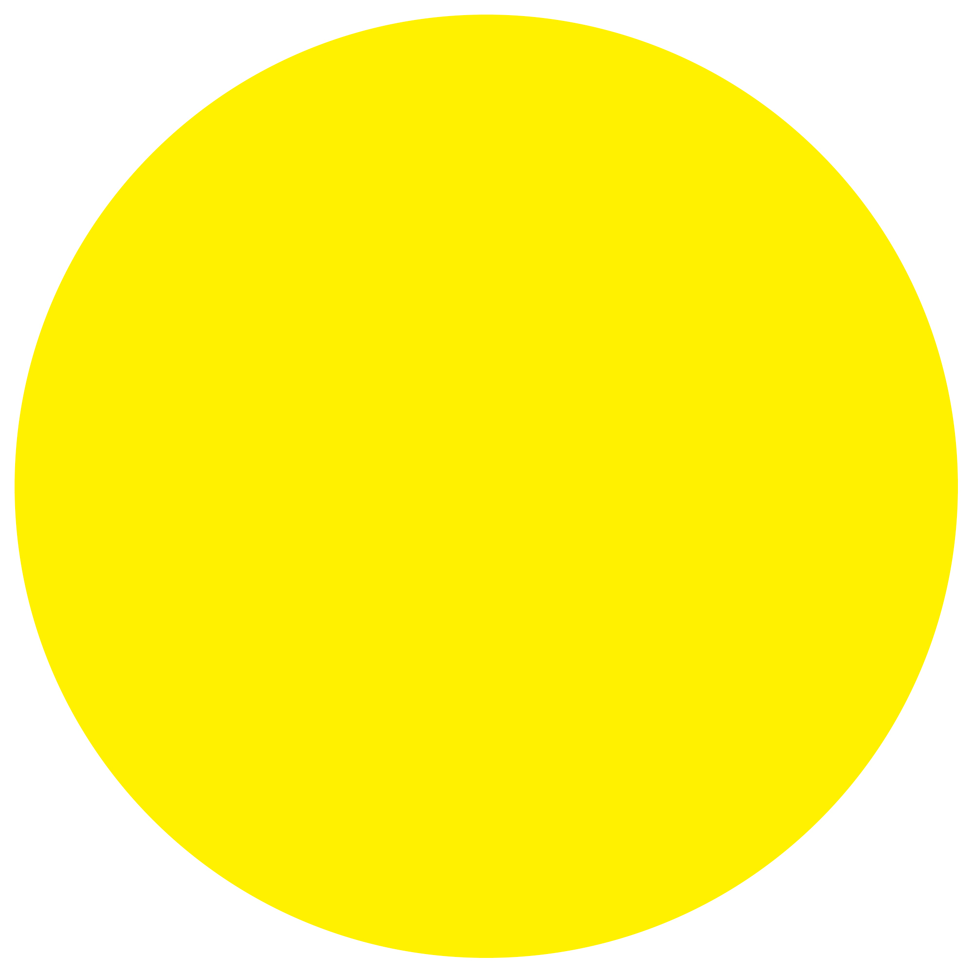 Tape Logic® Removable Labels, 3" Circle, Fluorescent Yellow, 500 /Roll