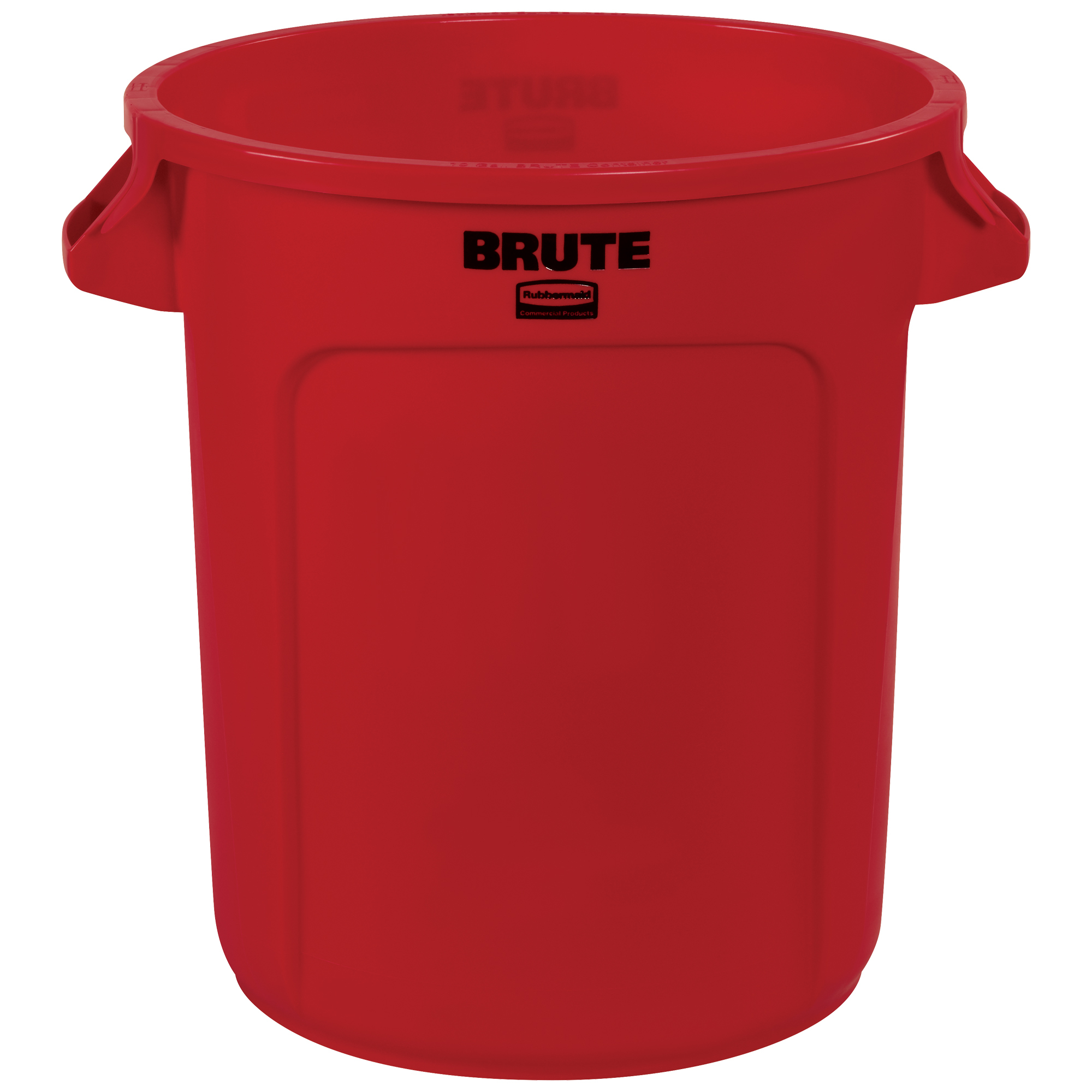 Rubbermaid® Brute® Trash Can, 10 Gallon, 17" x 16", Red, 1/Each