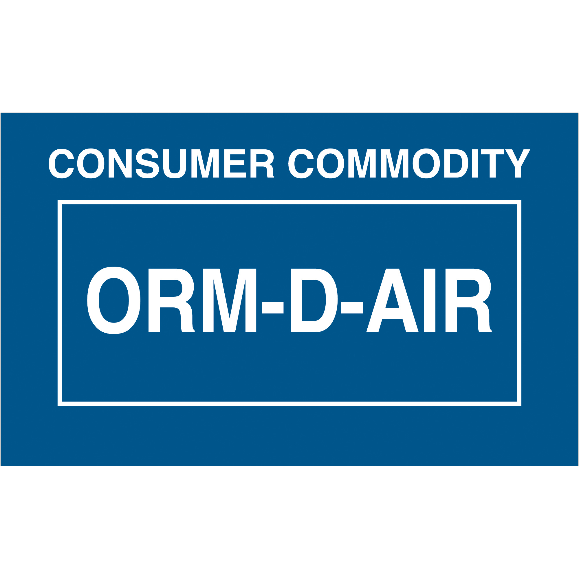 Tape Logic® Labels, "Consumer Commodity ORM-D-AIR", 1 3/8" x 2 1/4", Blue/White, 500/Roll