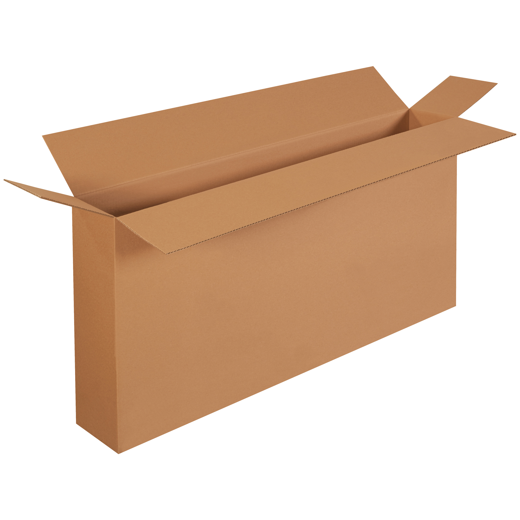 Side Loading Boxes, 48" x 8" x 24", Kraft, 10/Bundle; 120/Skid