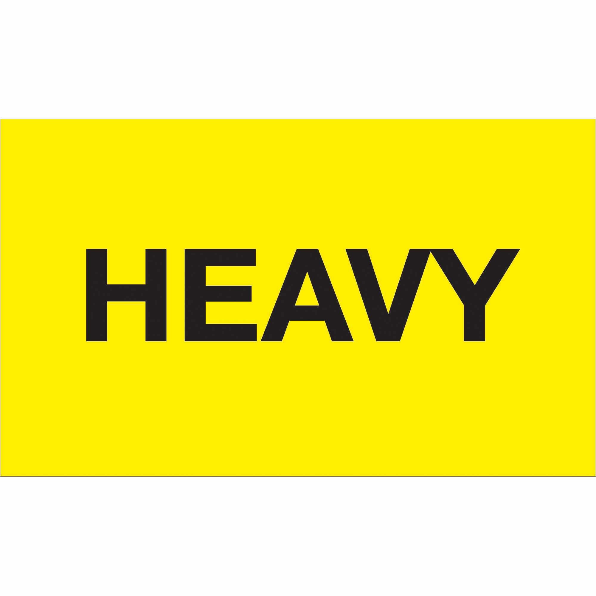 Tape Logic® Labels, " Heavy", 3" x 5", Fluorescent Yellow, 500/Roll
