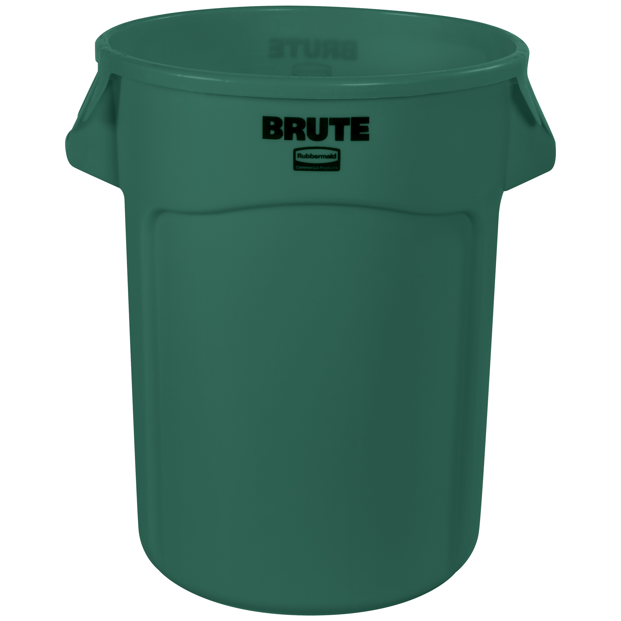 Rubbermaid® Brute® Trash Can, 32 Gallon, 28" x 22", Green, 1/Each