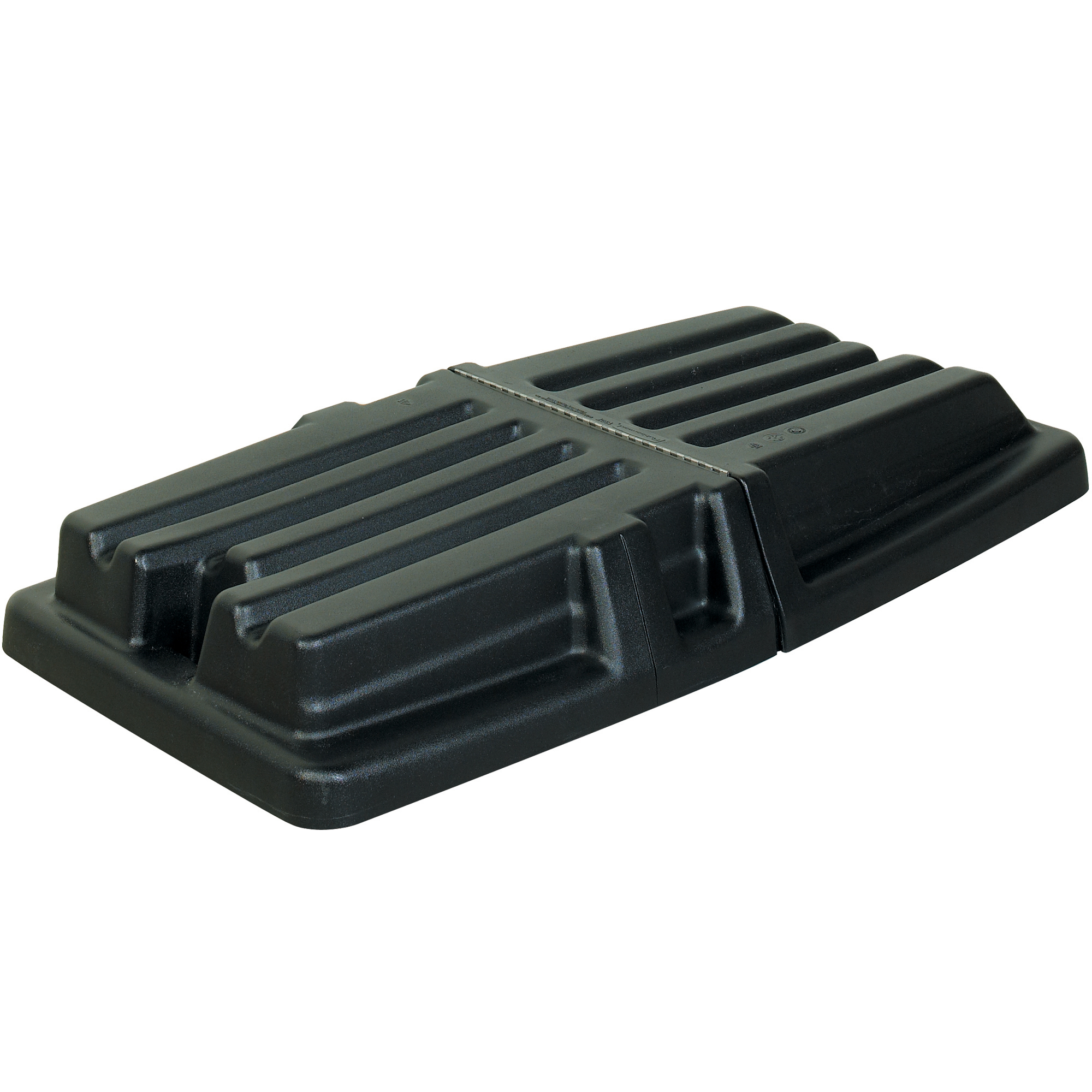 Rubbermaid® Domed Tilt Truck Lid, 1/2 Cubic Yard, Black, 1/Each