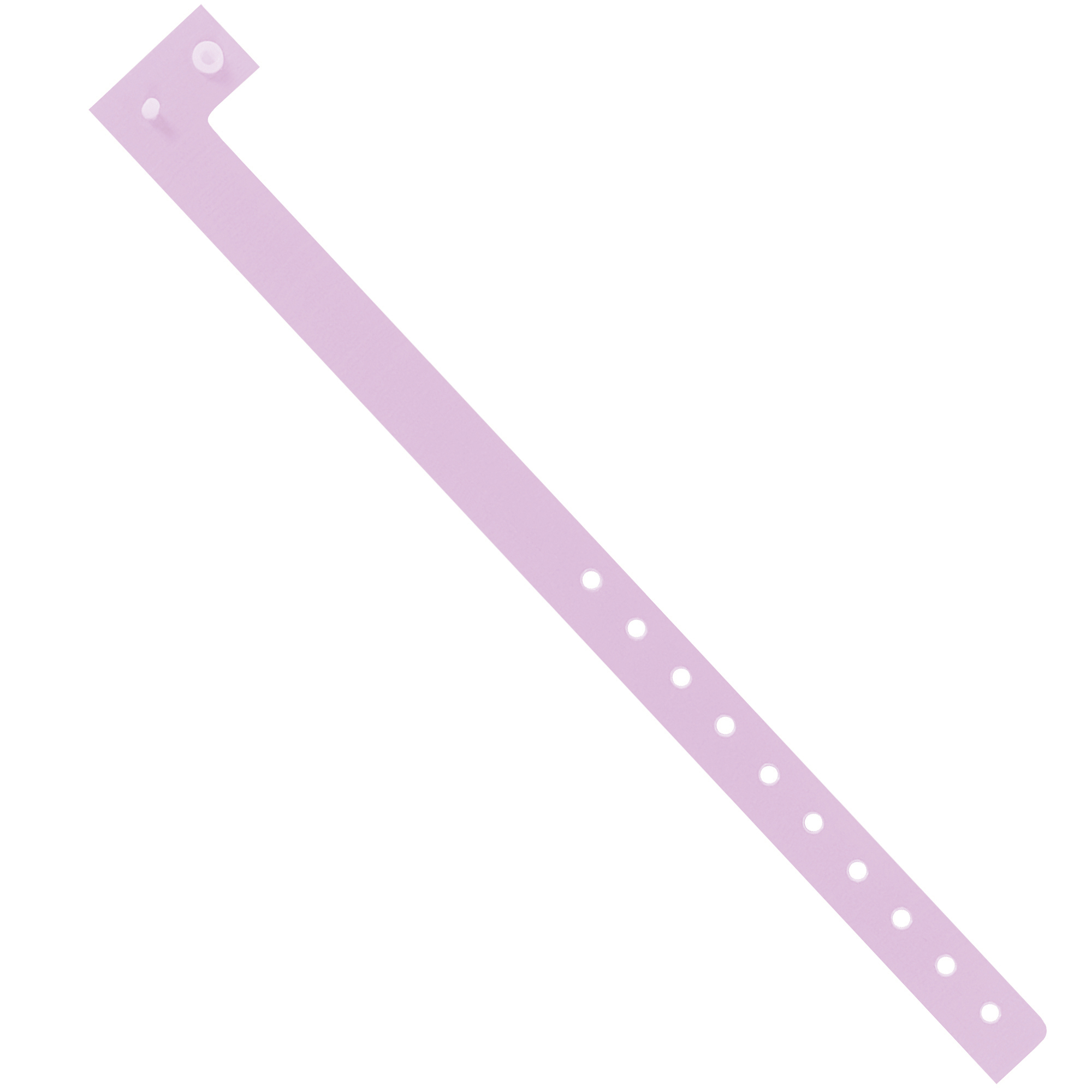 Plastic Wristbands, 3/4" x 10", Lavender, 500/Case