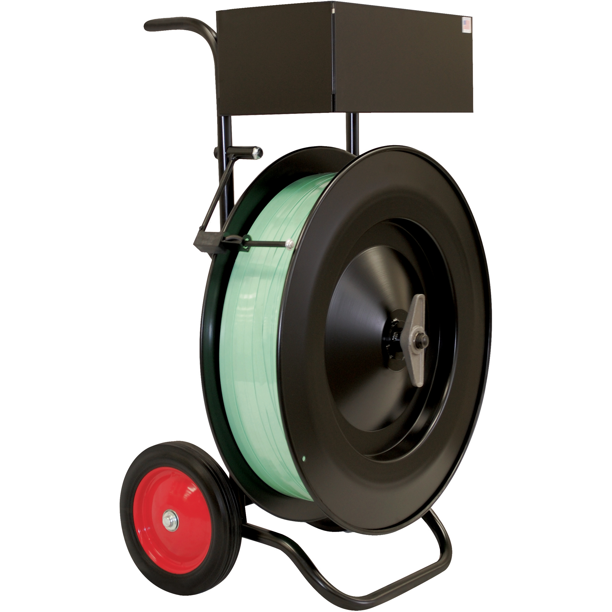 Heavy-Duty Strapping Cart, Black, 1/Each