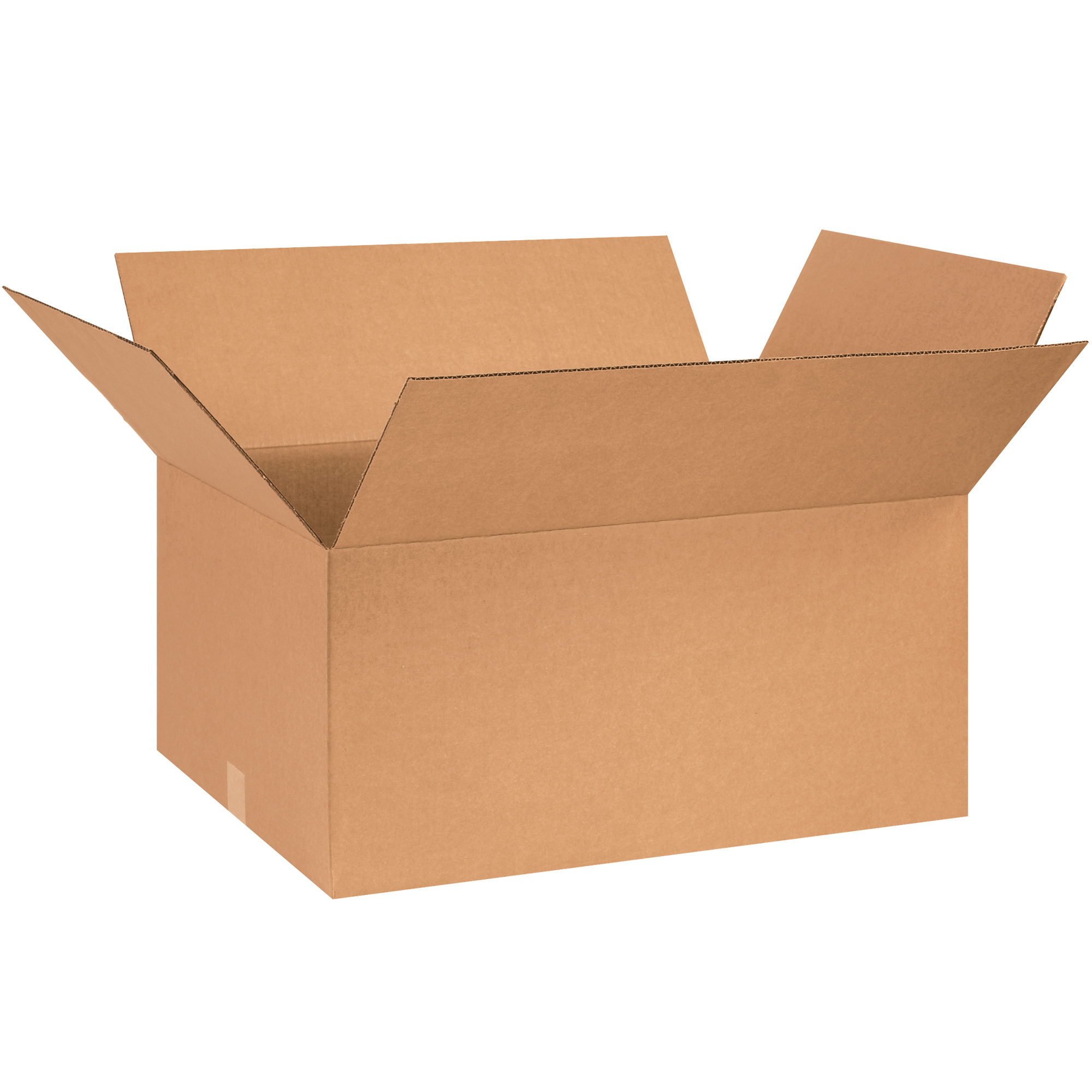 Corrugated Boxes, 26" x 18" x 12", Kraft, 15/Bundle; 120/Skid