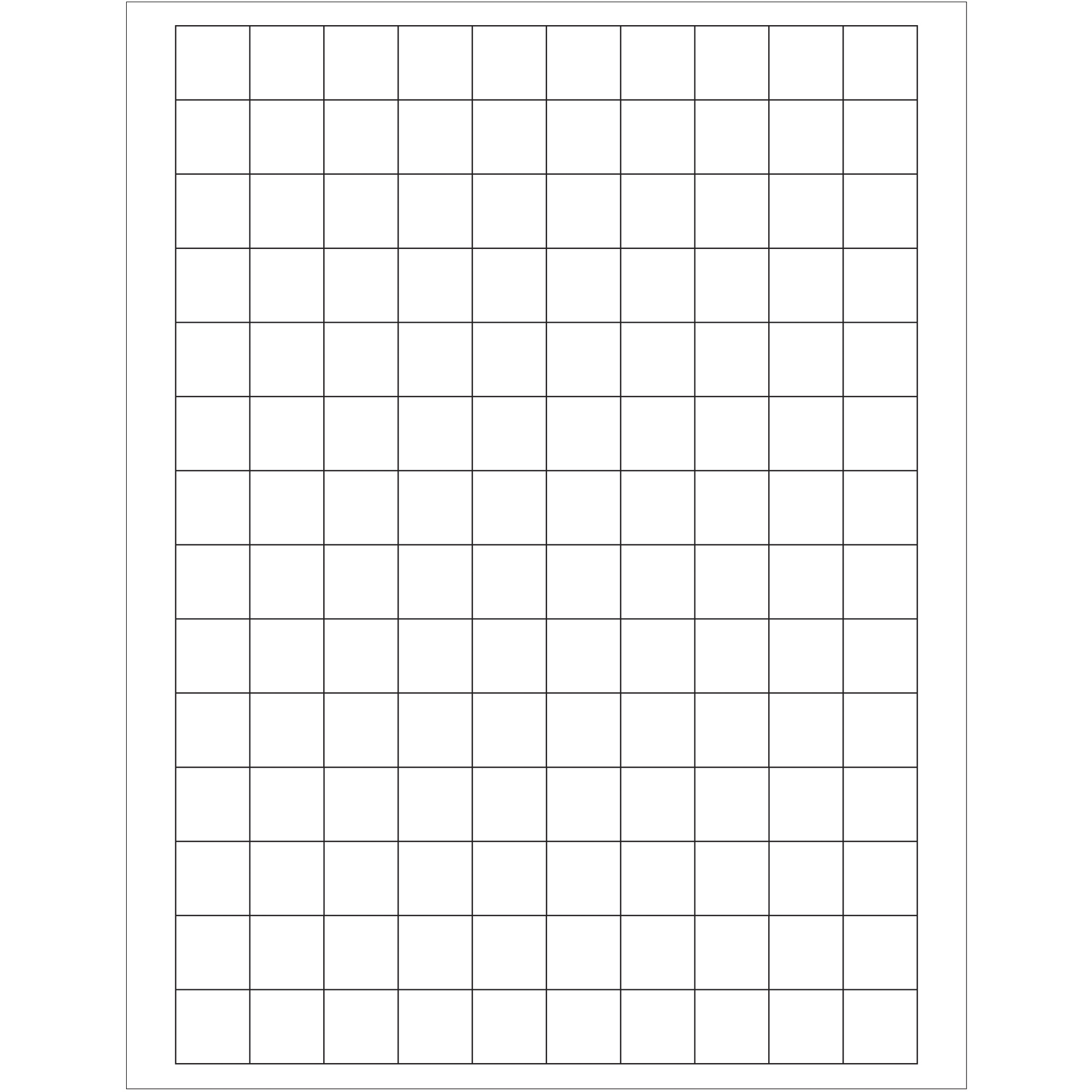 Tape Logic® Rectangular Laser Labels, 3/4" x 3/4", White, 14000/Case