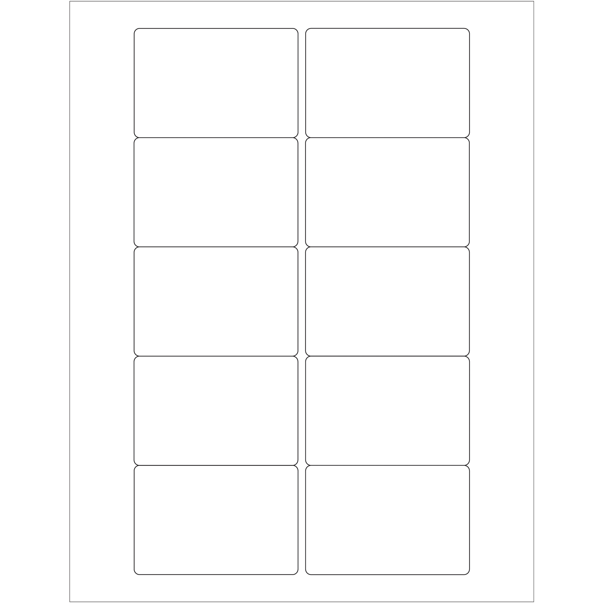 Tape Logic® Rectangular Laser Labels, 3" x 2", White, 1000/Case