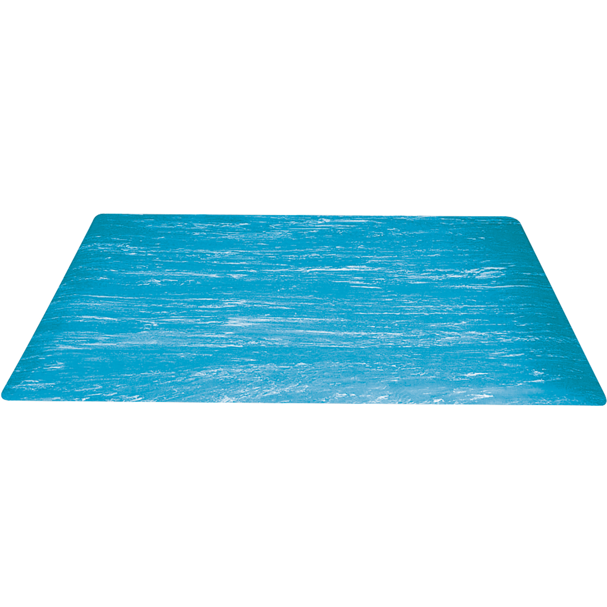 Marble Anti-Fatigue Mats, 4' x 6', Blue, 1/Each