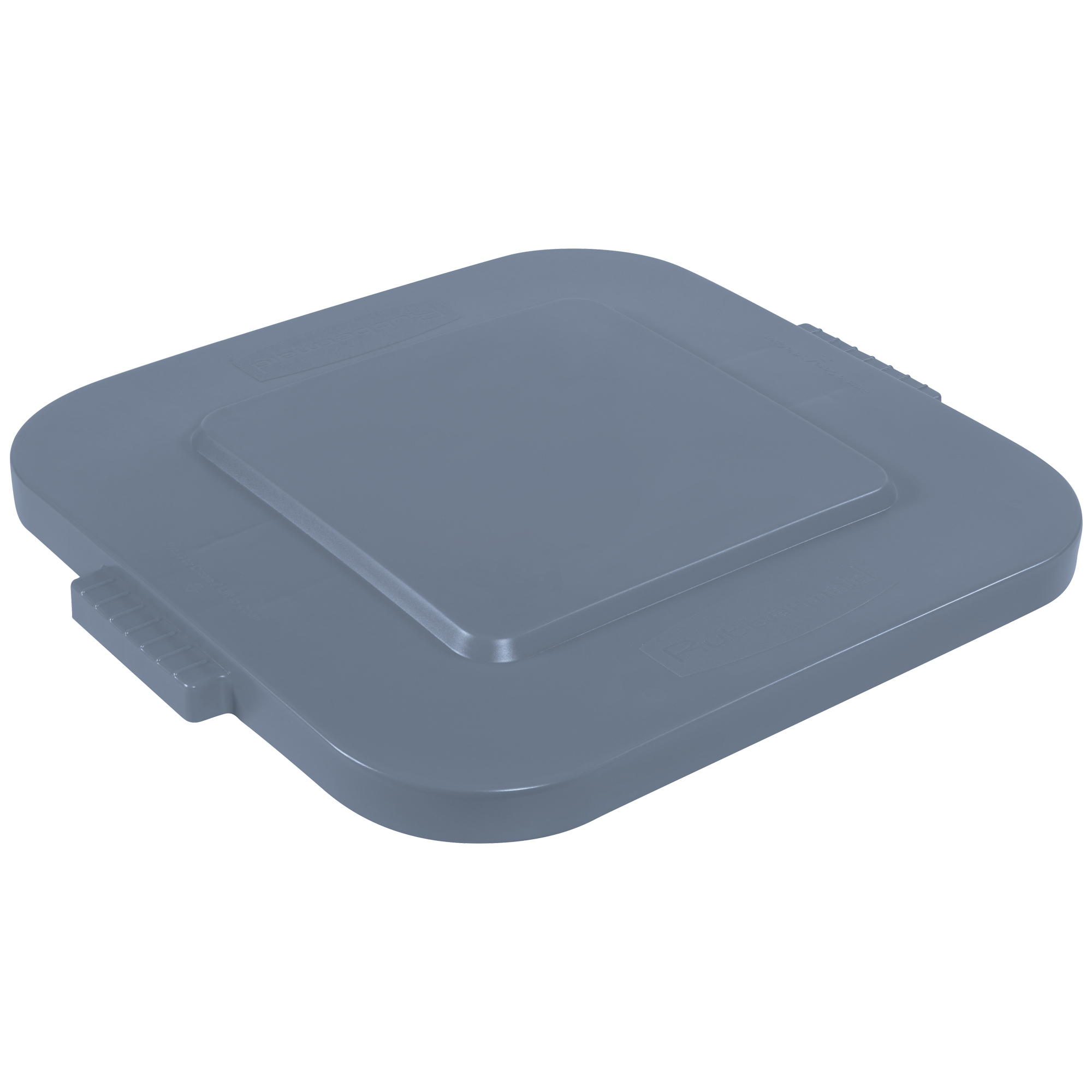 Brute® Square Container Flat Lid, 28 Gallon, 22" x 22" x 2", Gray, 1/Each