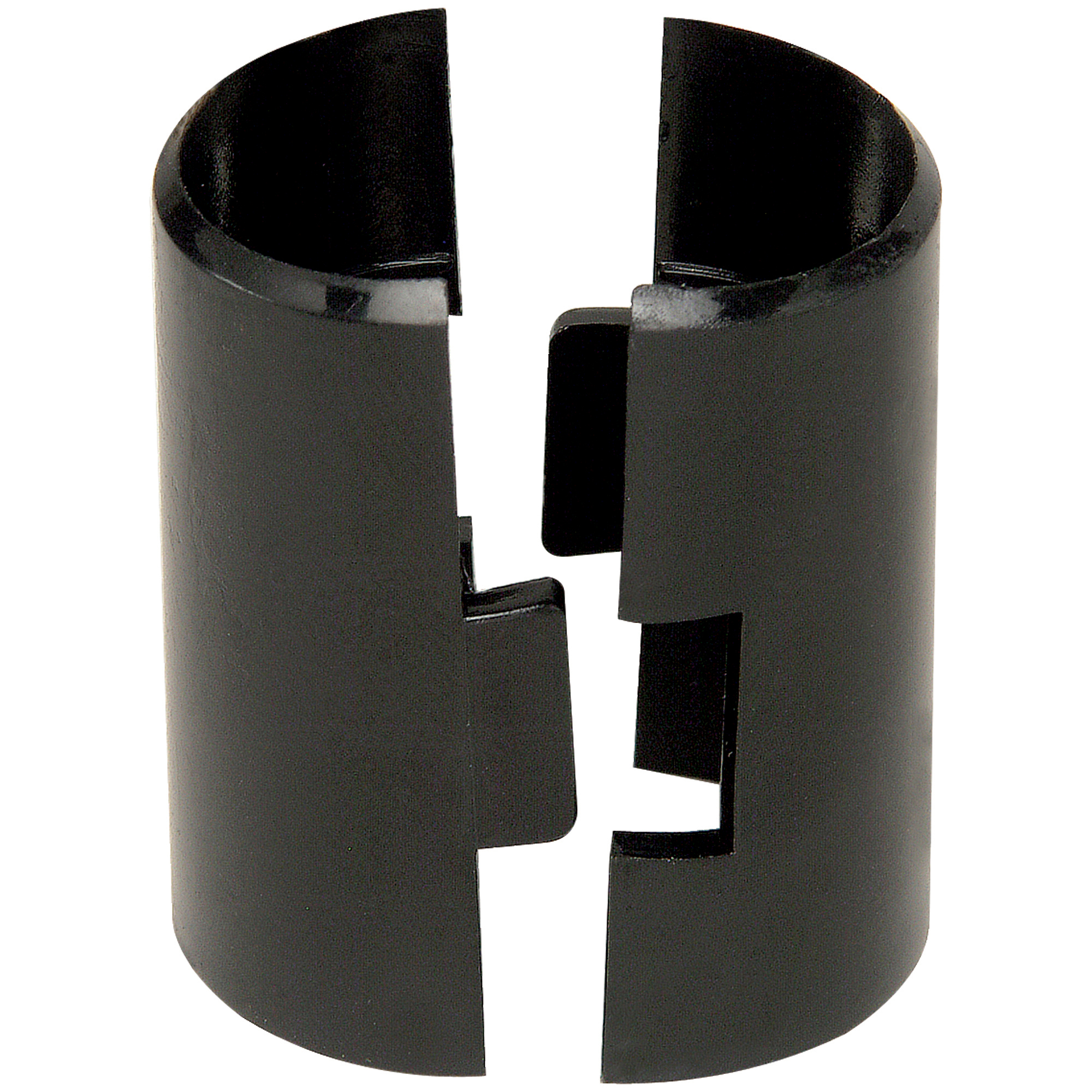 Wire Shelving Split Sleeves, Black, 4/Case