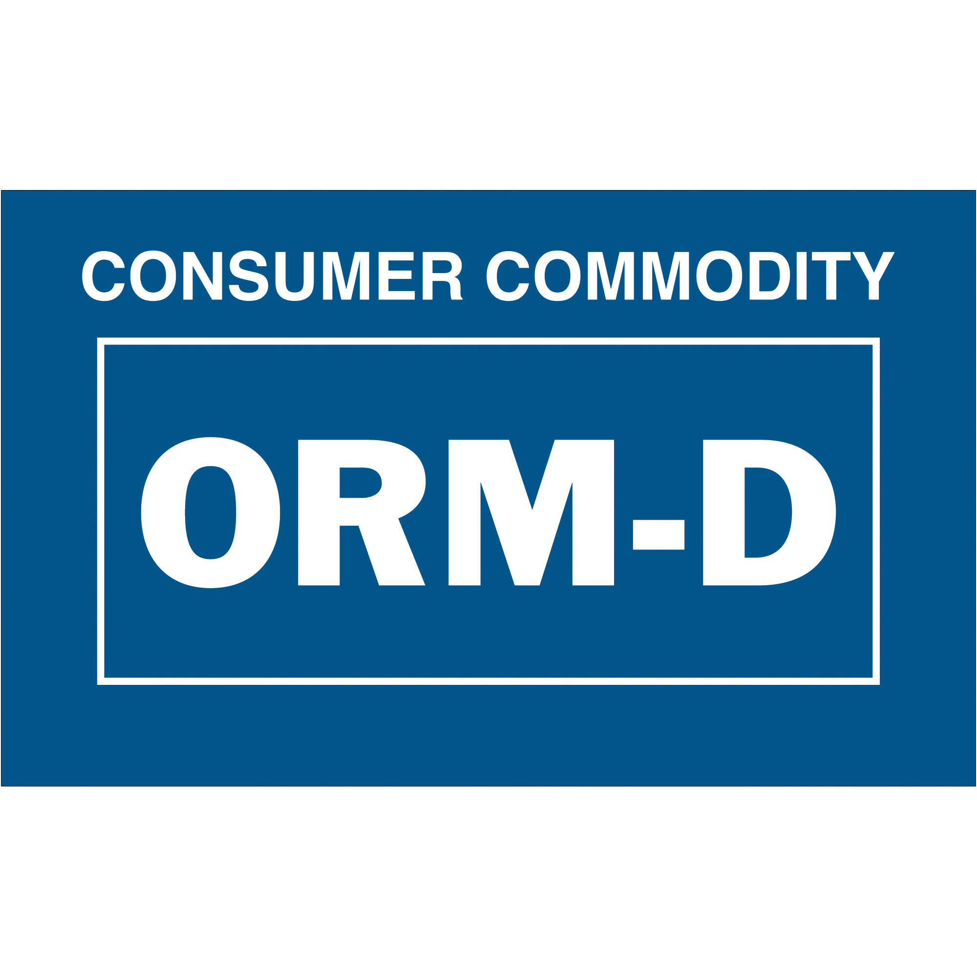 Tape Logic® Labels, "Consumer Commodity ORM-D", 1 3/8" x 2 1/4", Blue/White, 500/Roll