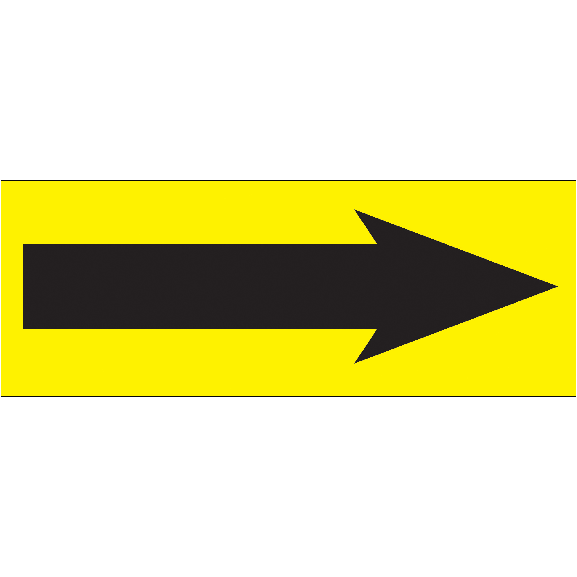 Tape Logic® Labels, "Arrow", 1 1/2" x 4", Fluorescent Yellow, 500/Roll