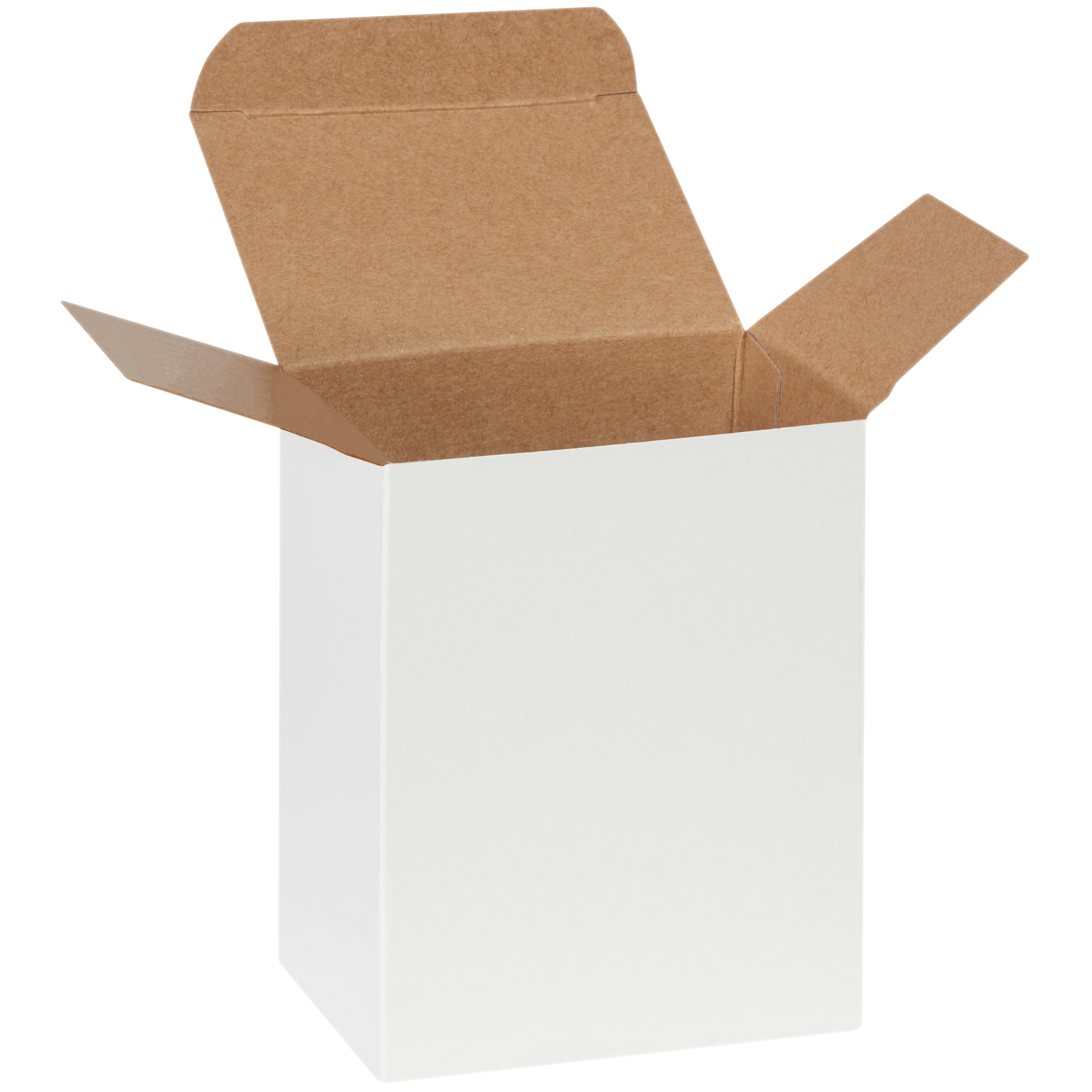 Reverse Tuck Folding Cartons, 4" x 3" x 5", White, 250/Case
