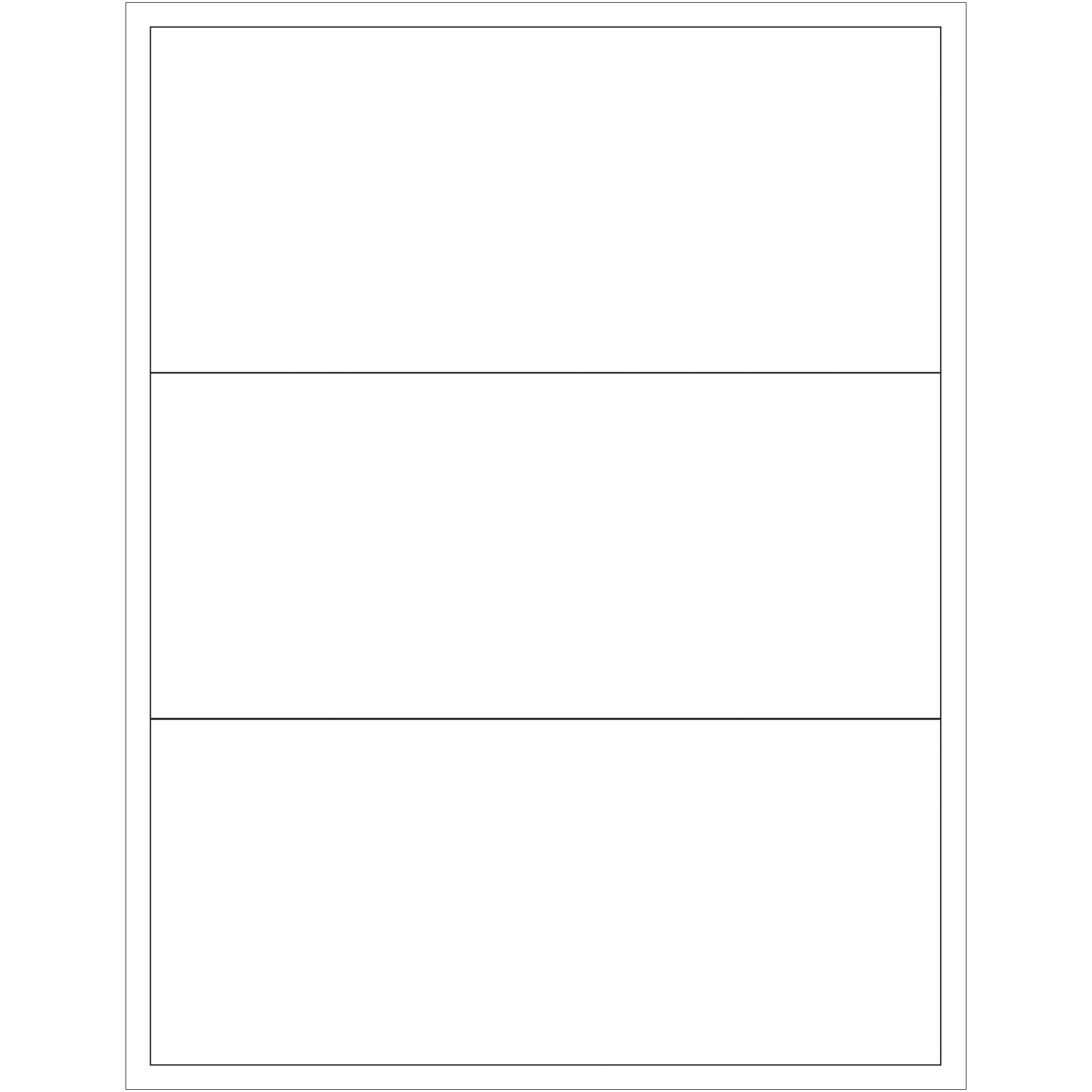 Tape Logic® Laser Labels, Rectangle, 8" x 3 1/2", White, 300/Case