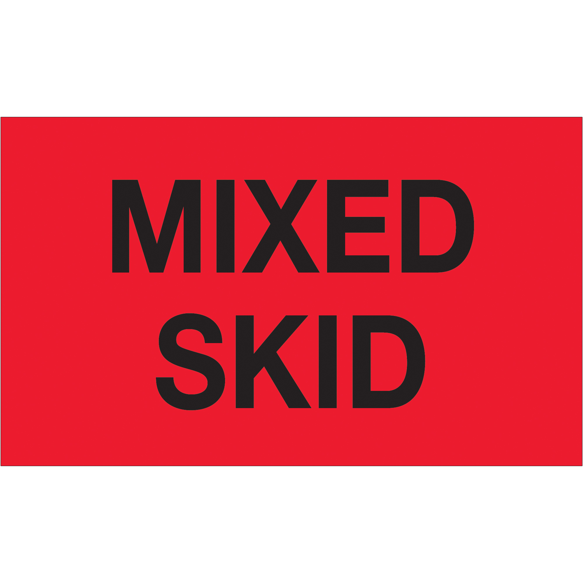 Tape Logic® Labels, "Mixed Skid", Fluorescent Red, 500/Roll