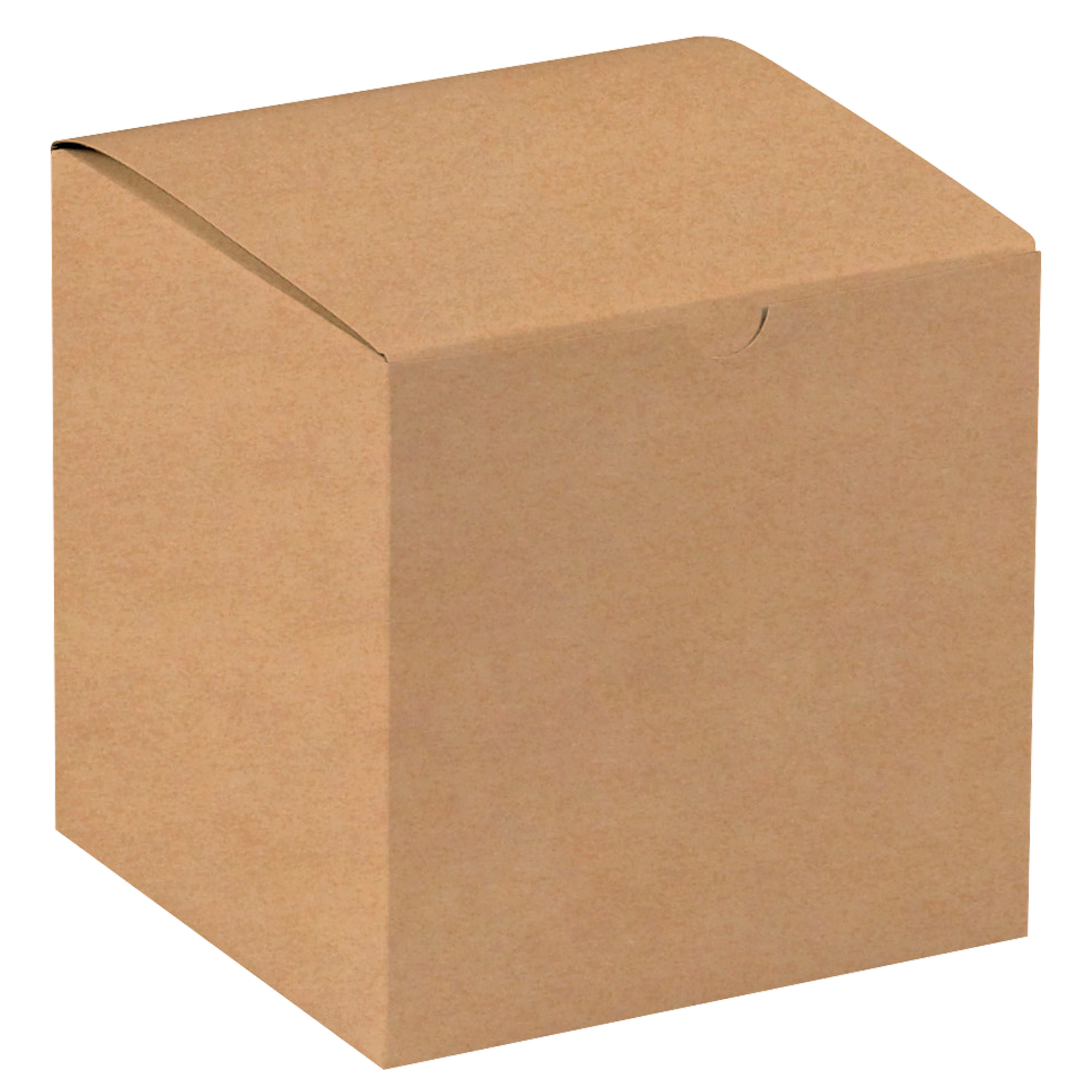Gift Boxes, 7" x 7" x 7", Kraft, 100/Case