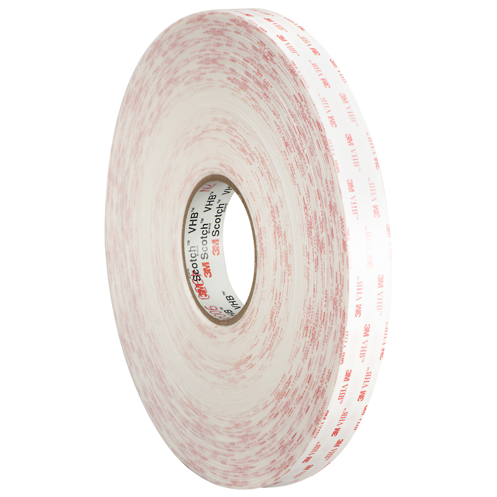 3M™ 4950 VHB™ Tape, 45.0 Mil, 1" x 5 yds, White, 1/Case