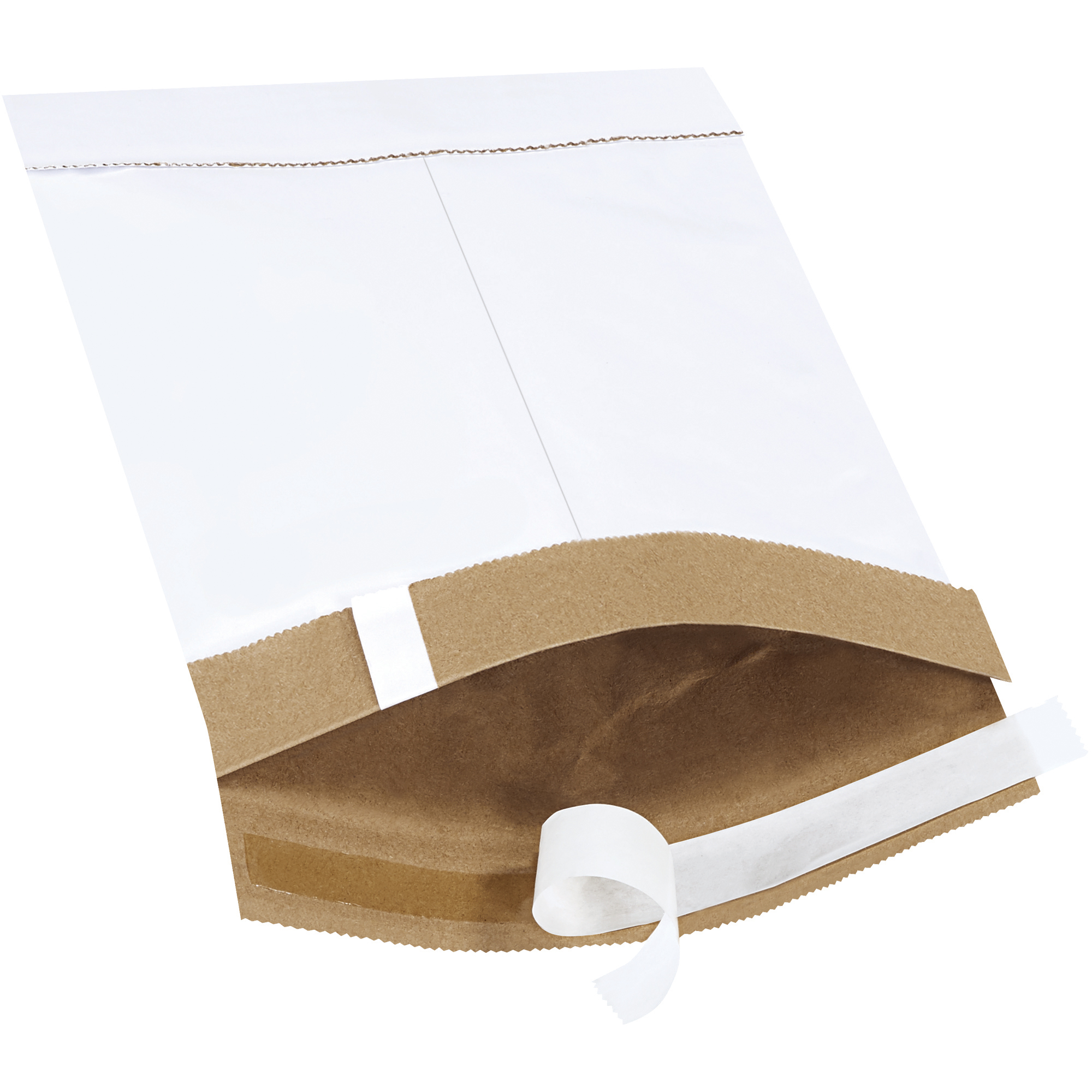 Self-Seal Padded Mailers, 6" x 10", White, 25/Case