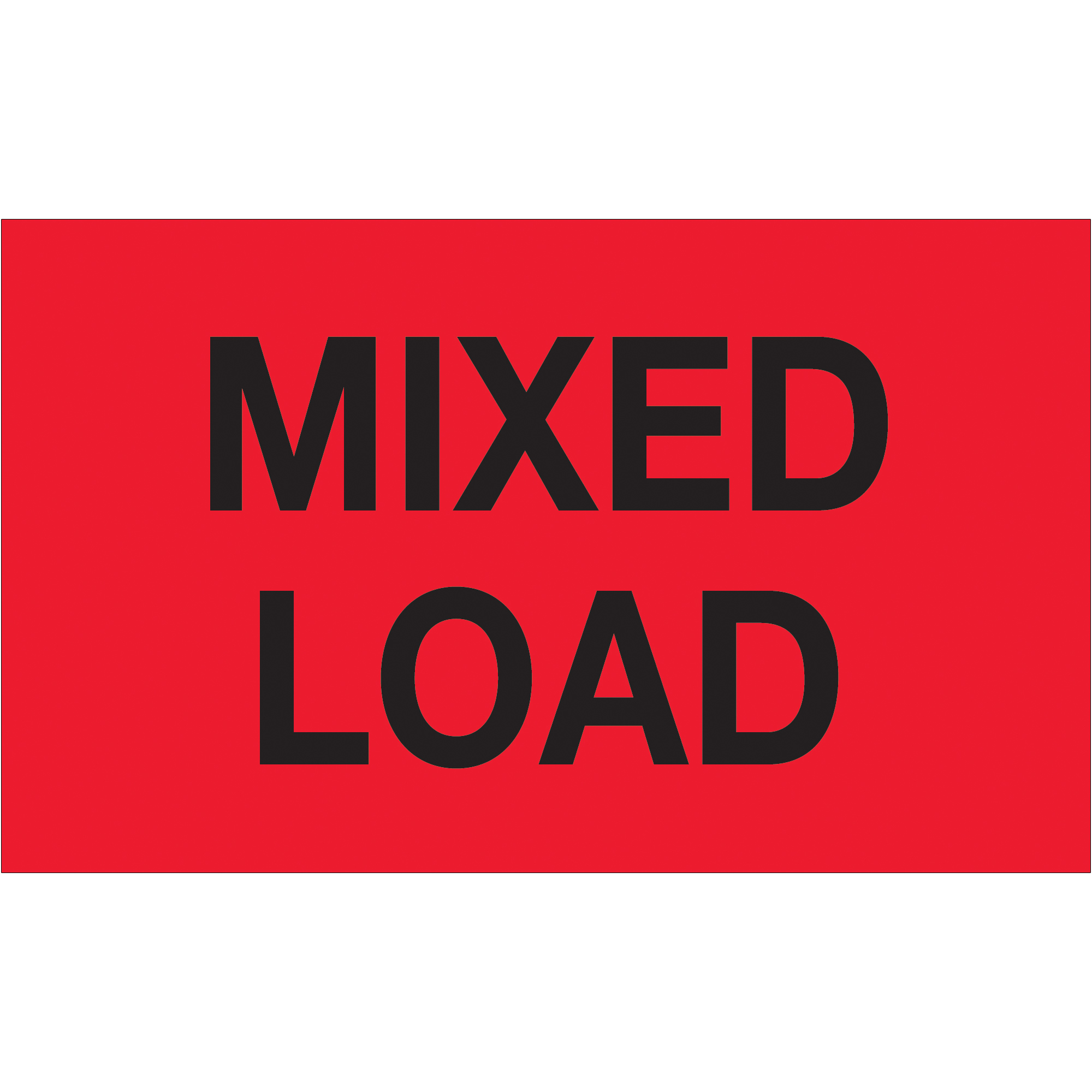 Tape Logic® Labels, "Mixed Load", Fluorescent Red, 500/Roll