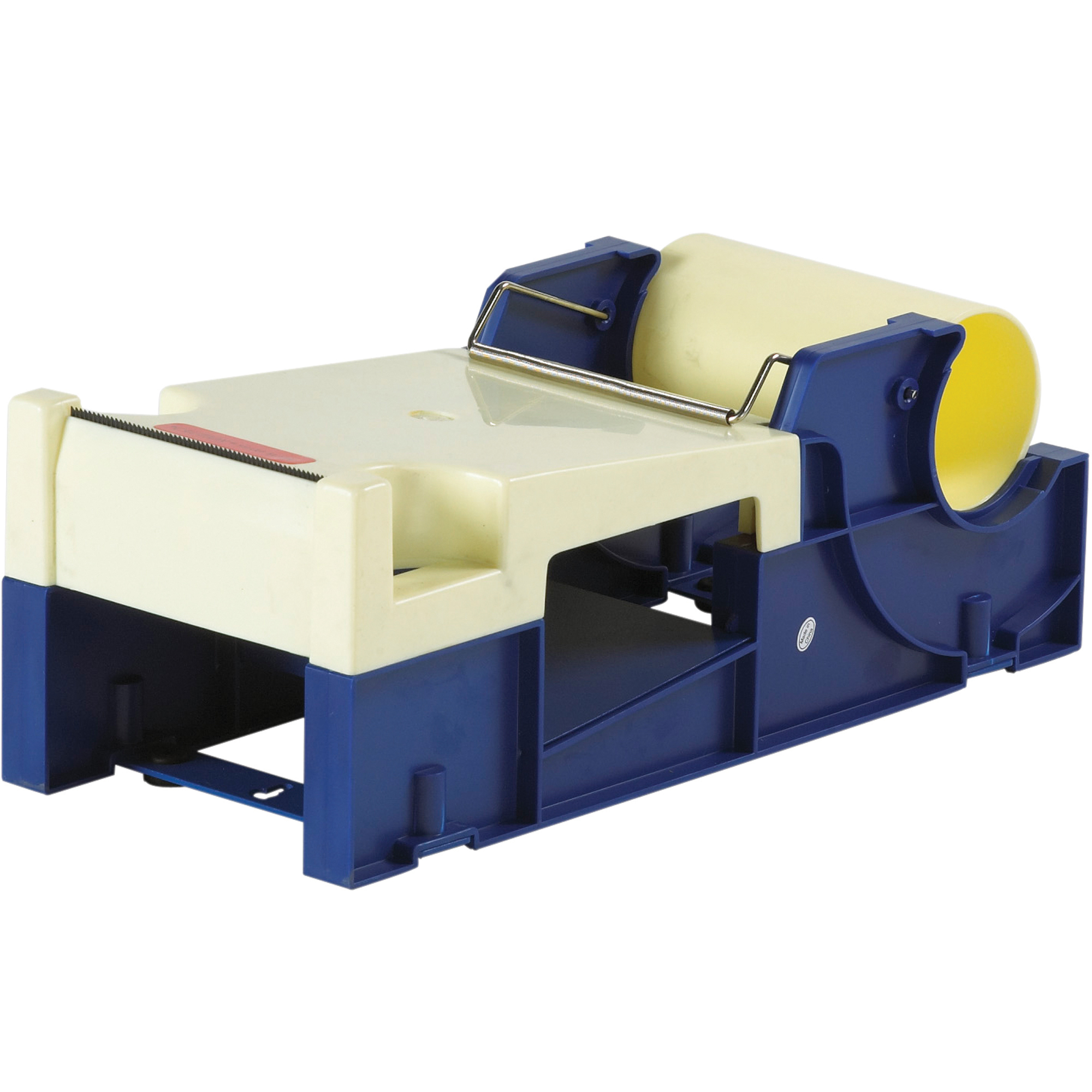 Plastic Label Protection Tape Dispenser, 4", Blue/White, 1/Each